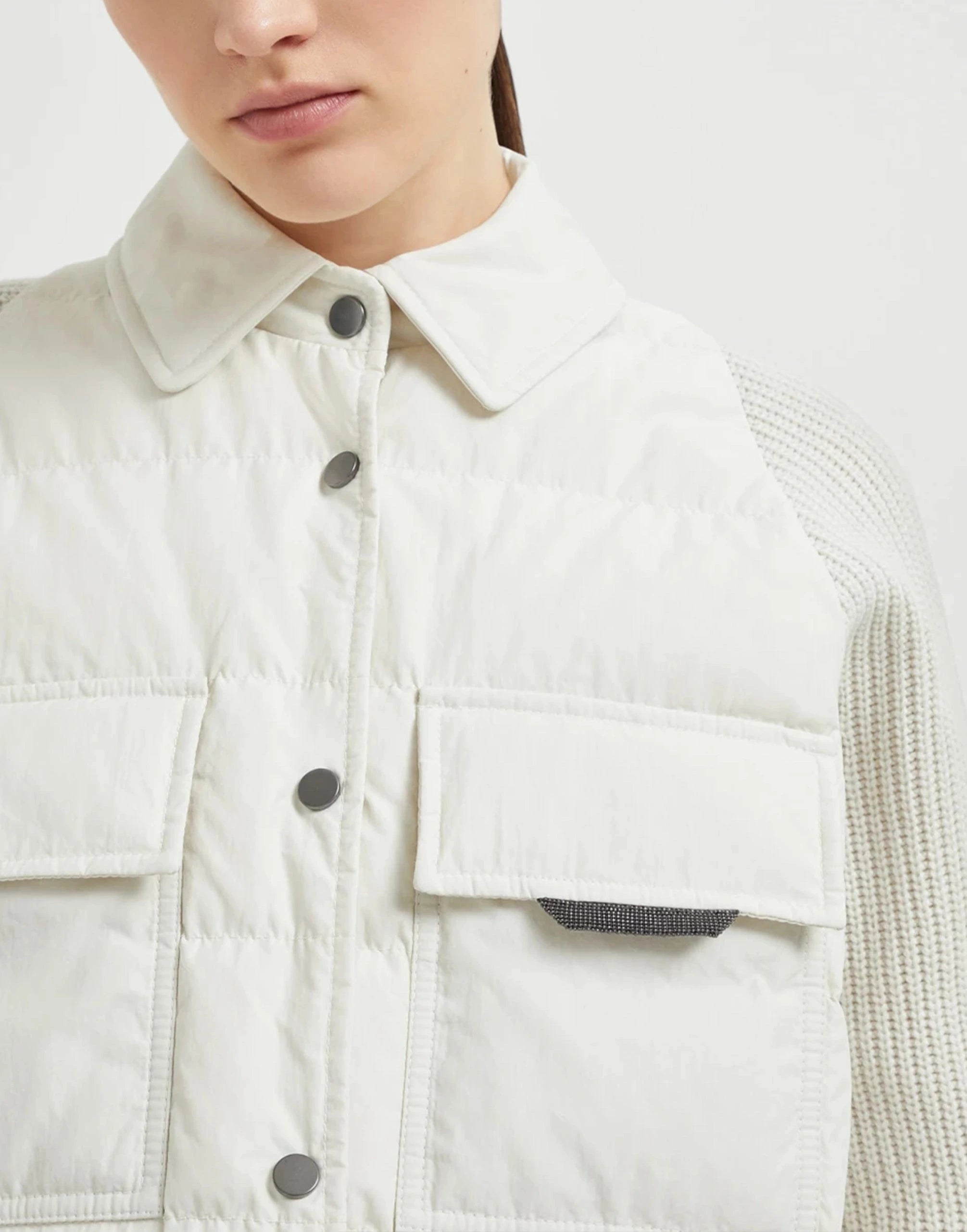 Brunello Cucinelli Water-Resistant Techno Cotton Down Jacket