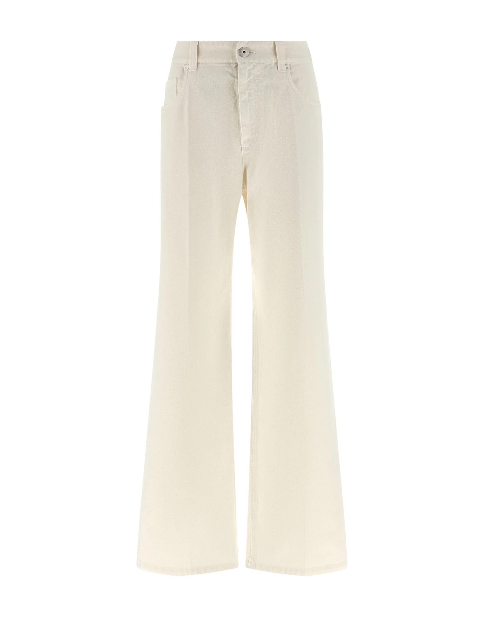 Brunello Cucinelli Brunello Cucinelli White Contemporary Loose Jeans