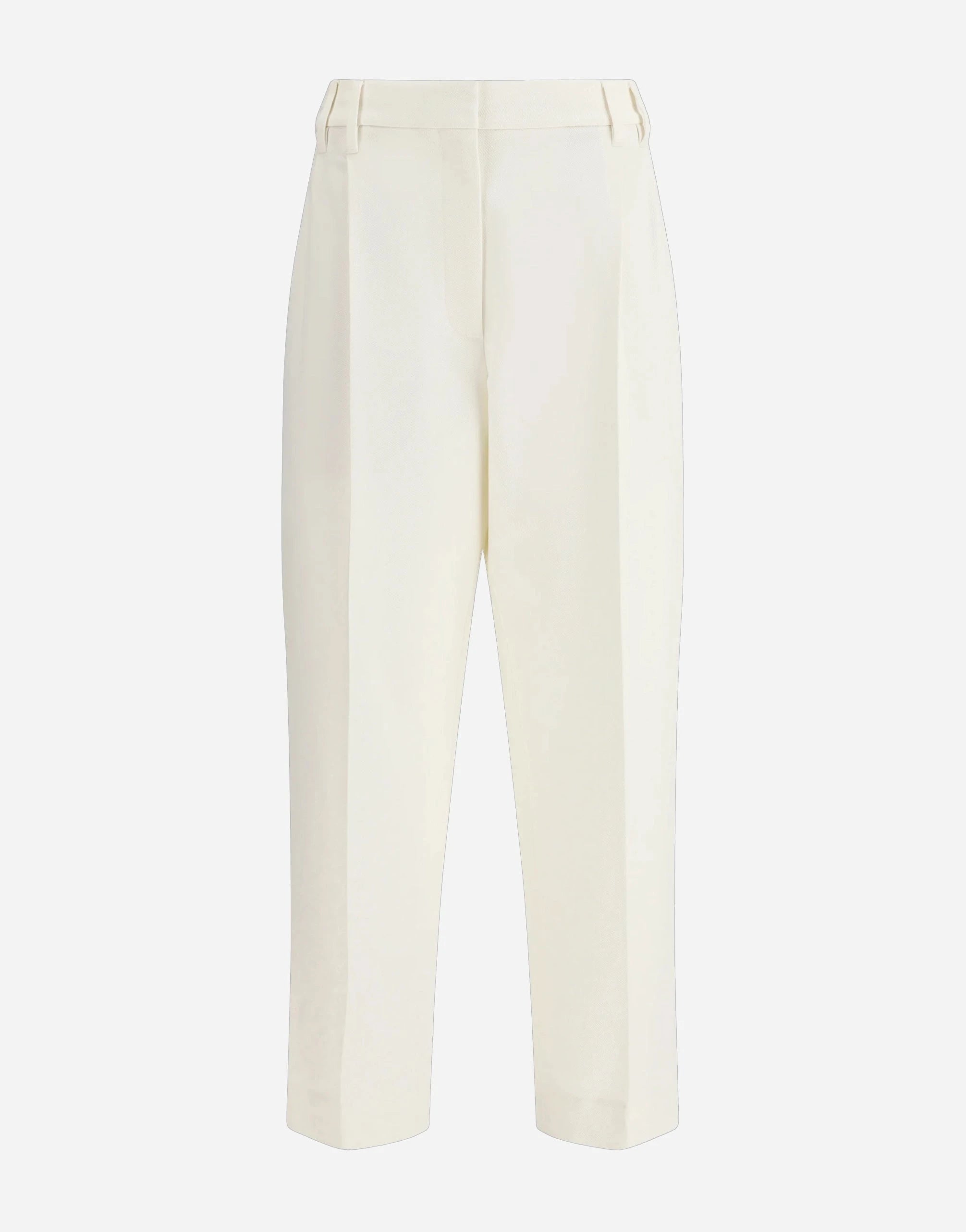Brunello Cucinelli White Cotton Trousers | Sendegaro JP