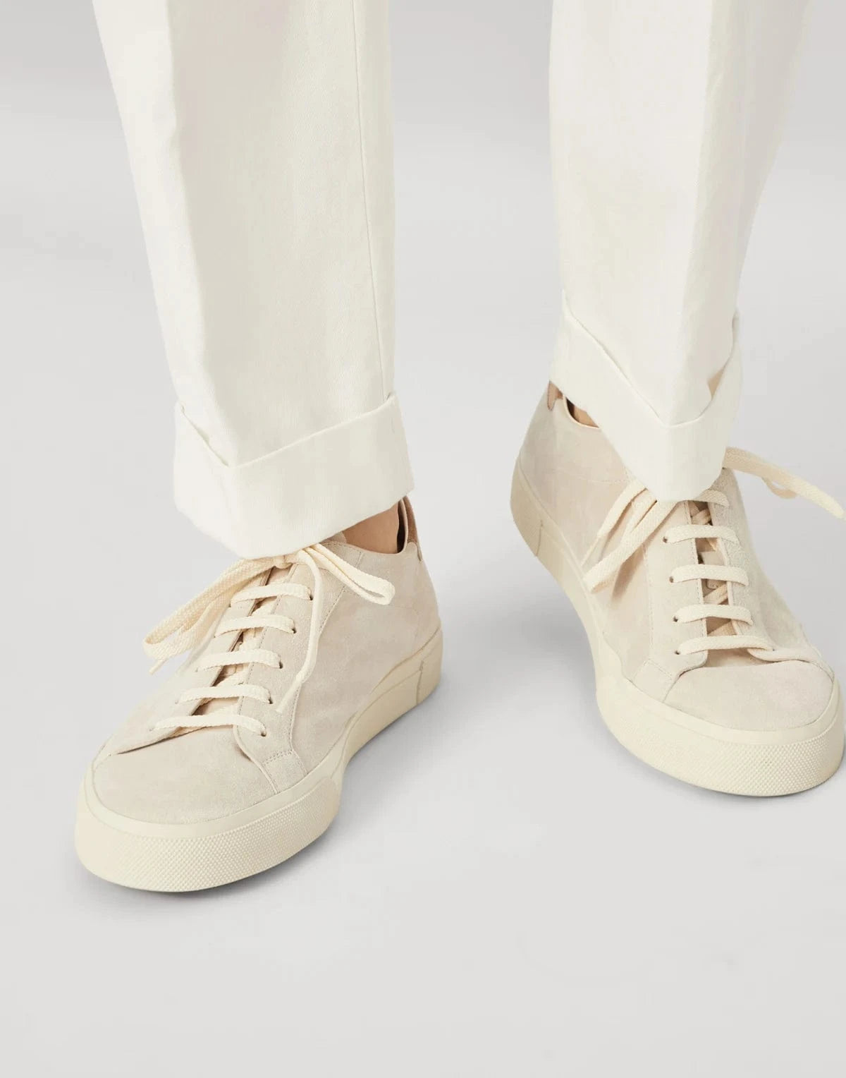 Brunello Cucinelli White Suede sneakers