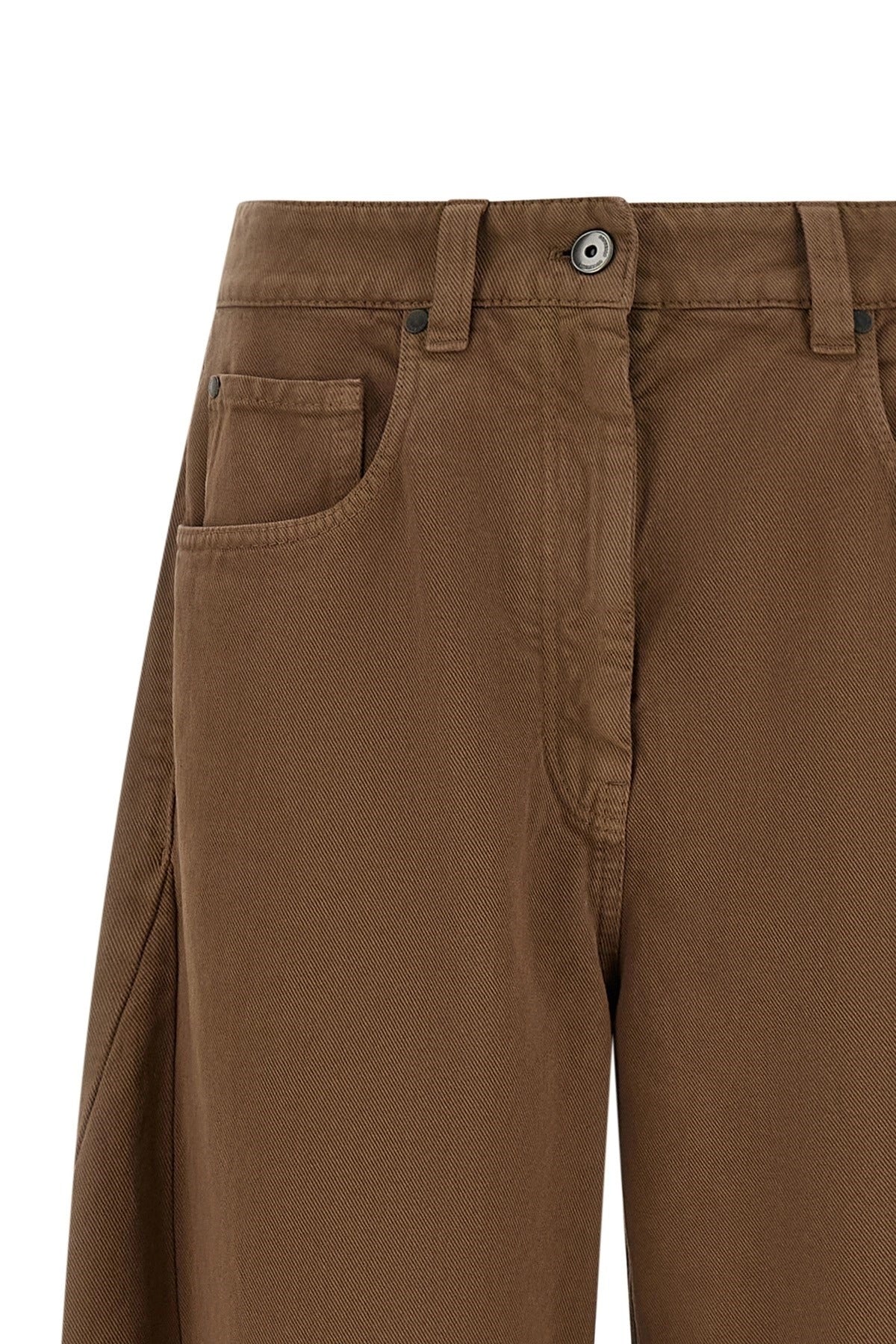Brunello Cucinelli Wide-Leg Garment-Dyed Trousers