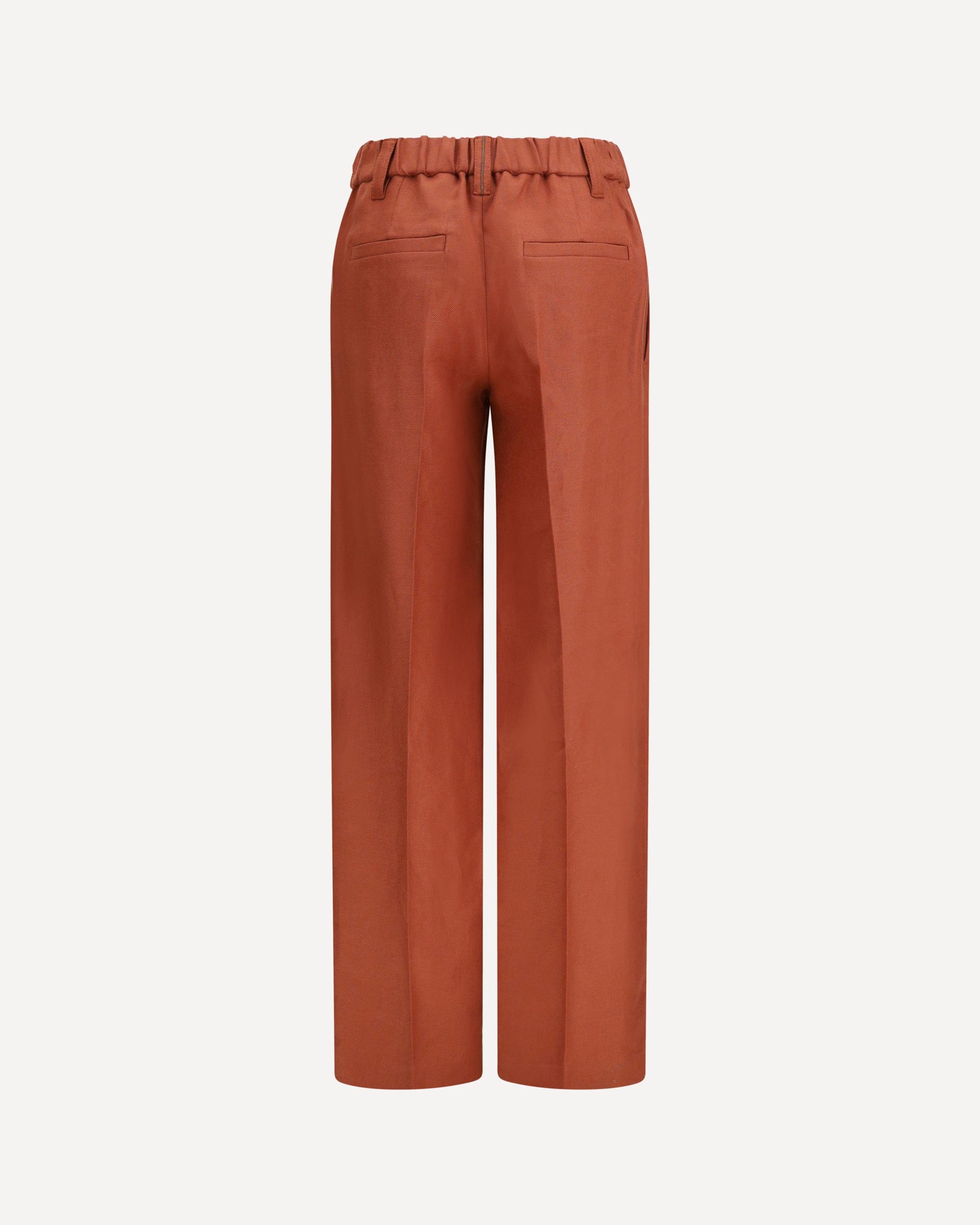 Brunello Cucinelli Wide-Leg Linen Pants With Elastic Waist