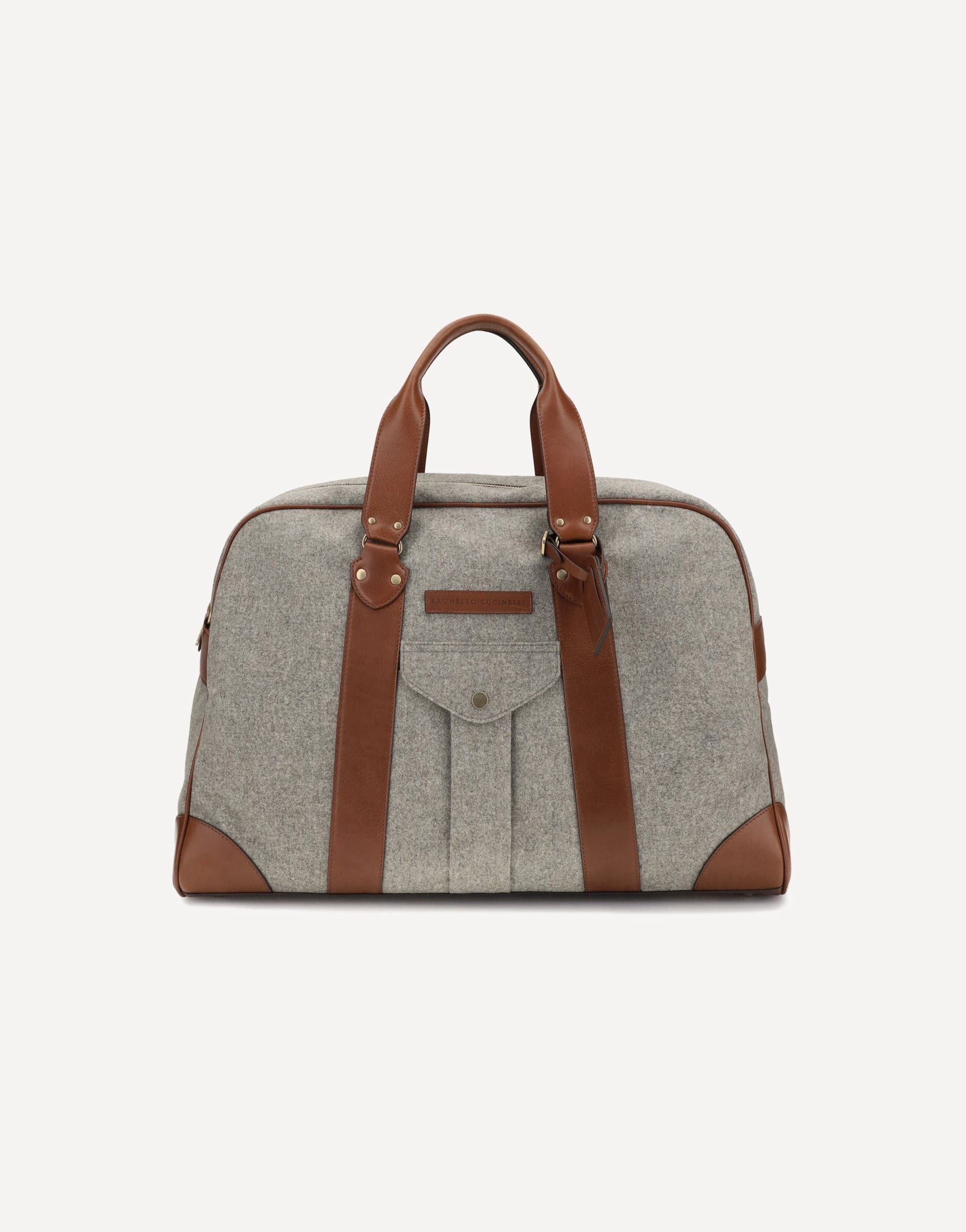 Brunello Cucinelli Brunello Cucinelli Wool And Leather Travel Bag