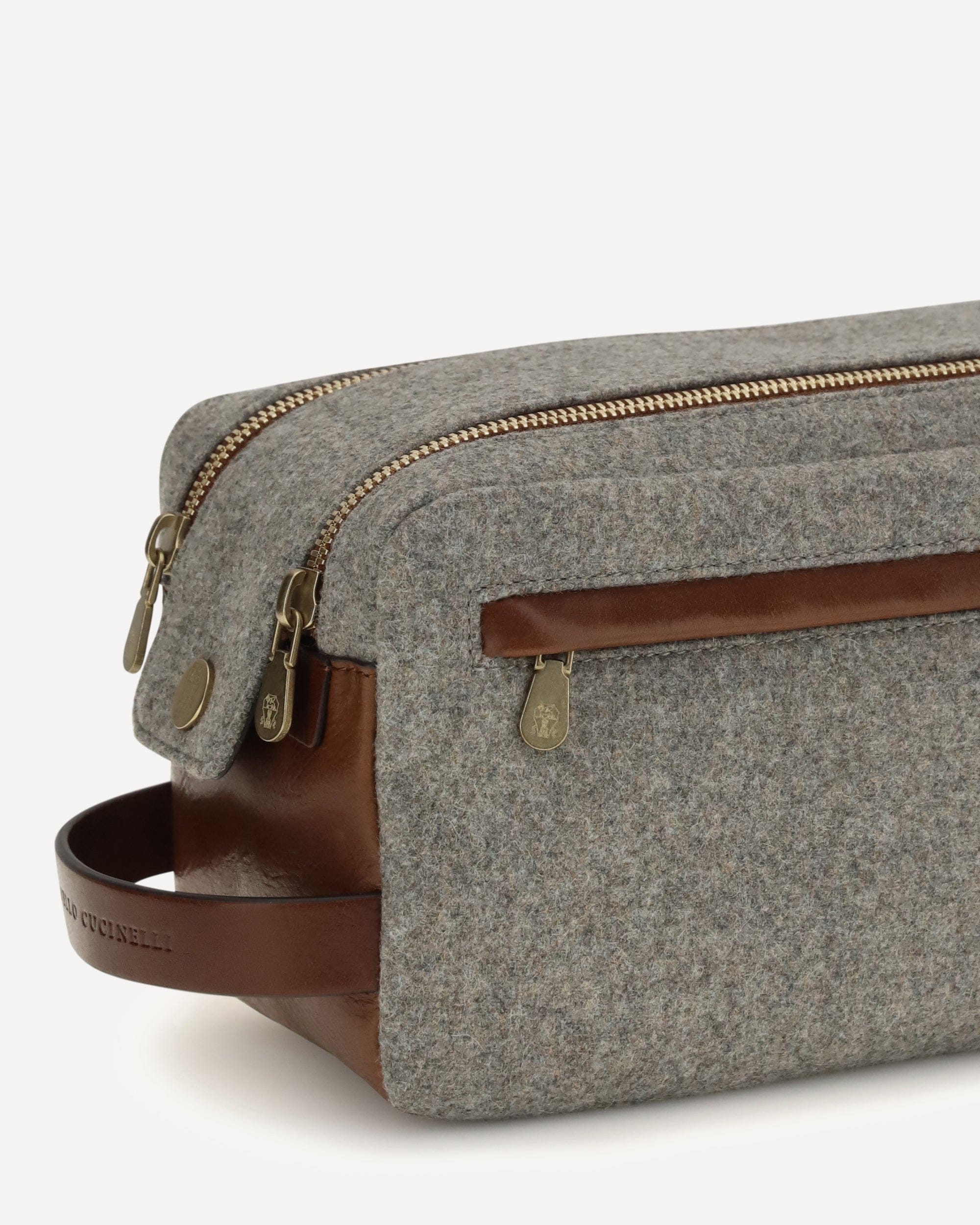 Brunello Cucinelli Brunello Cucinelli Wool Beauty Case