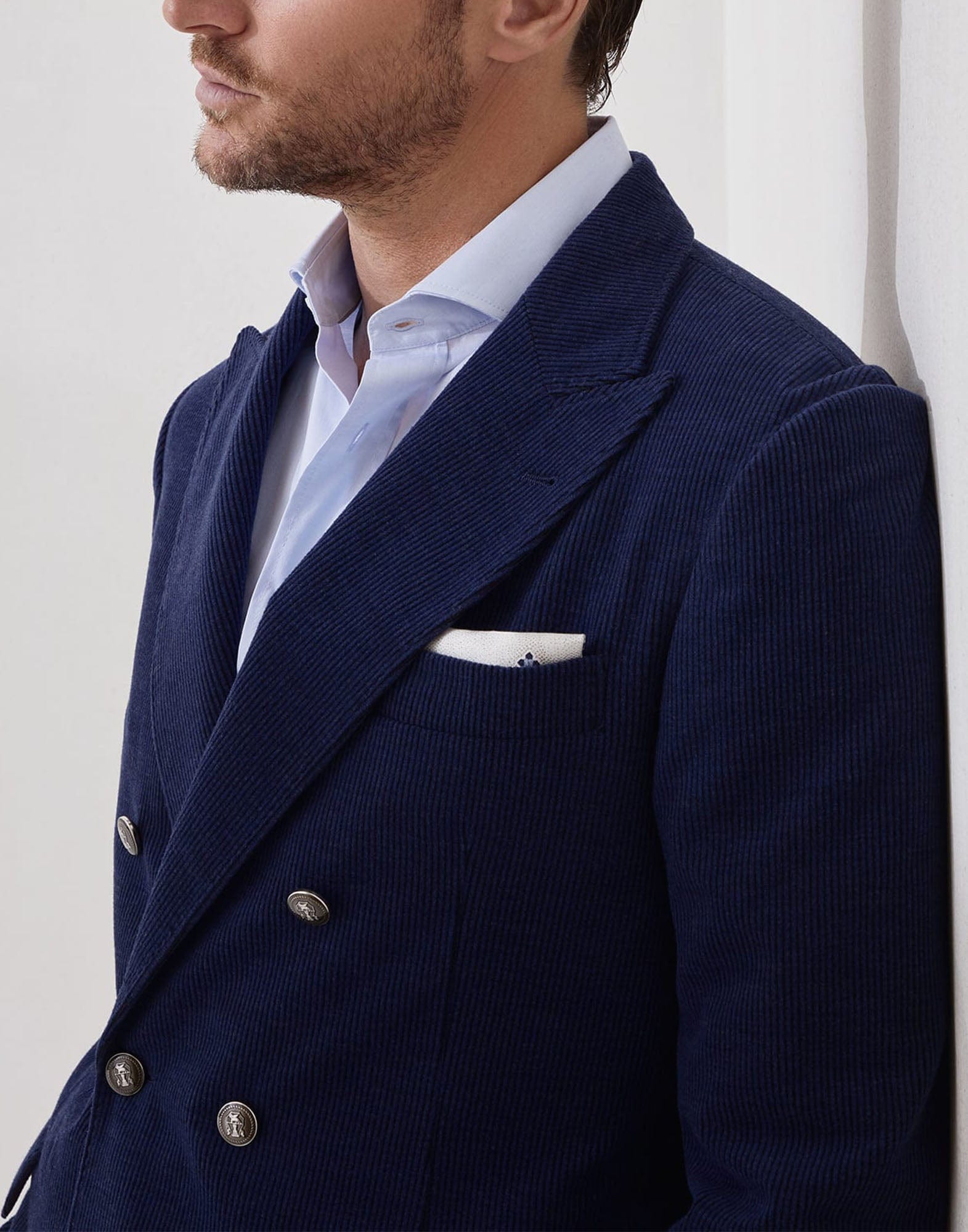 Brunello Cucinelli Wool-Blend Corduroy Deconstructed Blazer