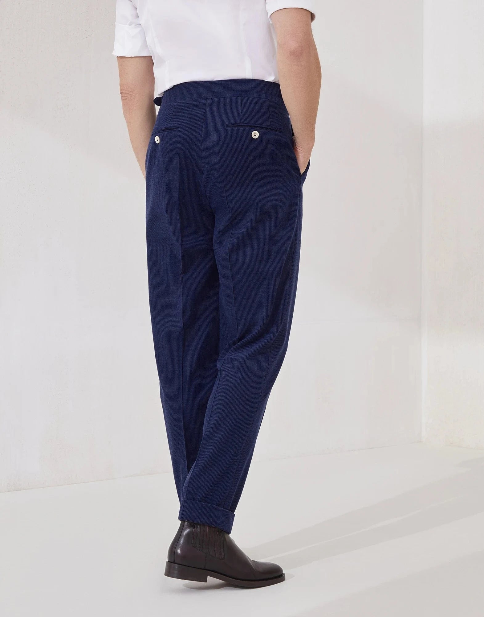 Brunello Cucinelli Wool-Blend Corduroy Tailor Fit Trousers