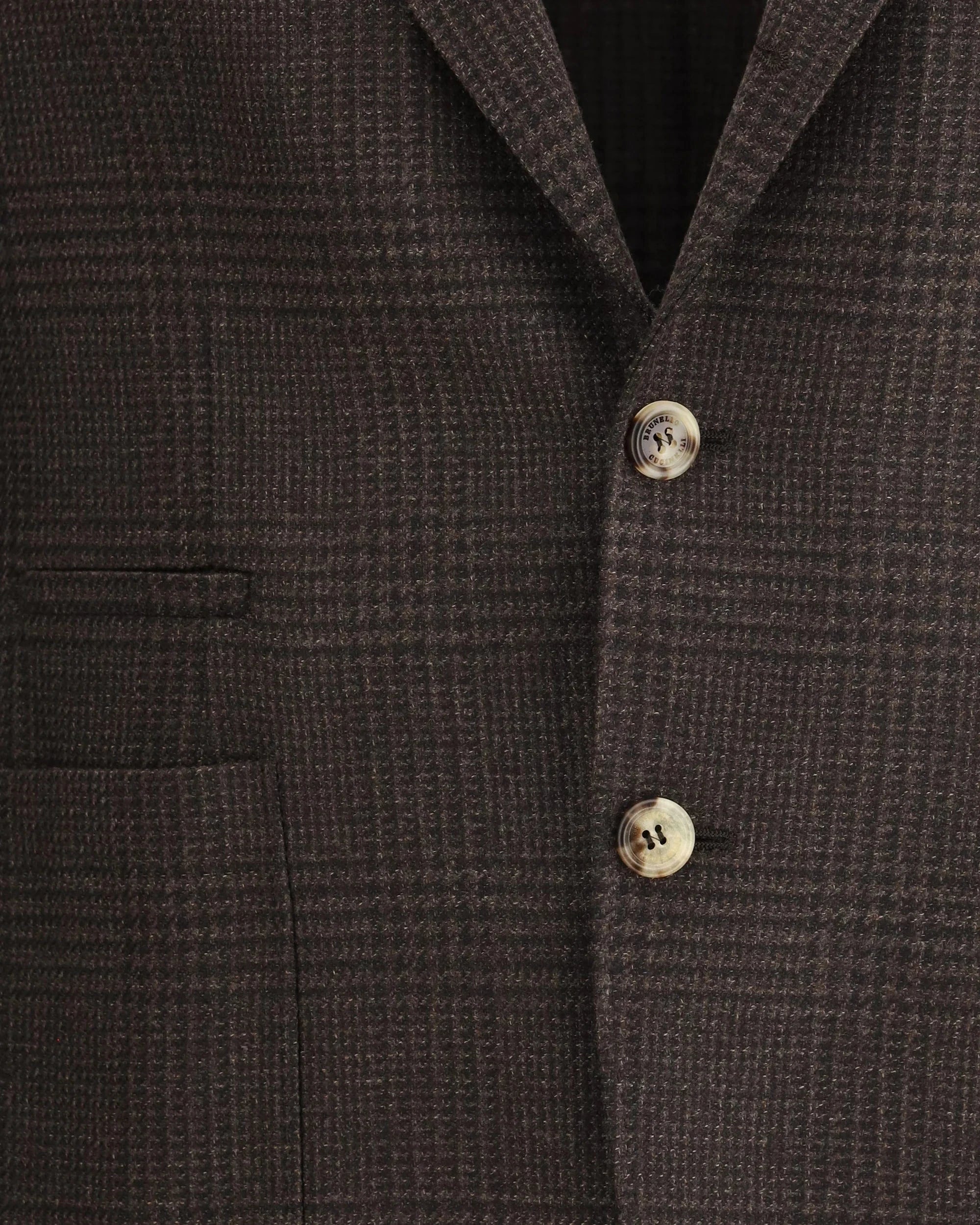 Brunello Cucinelli Wool-Blend Prince of Wales Wool Blazer