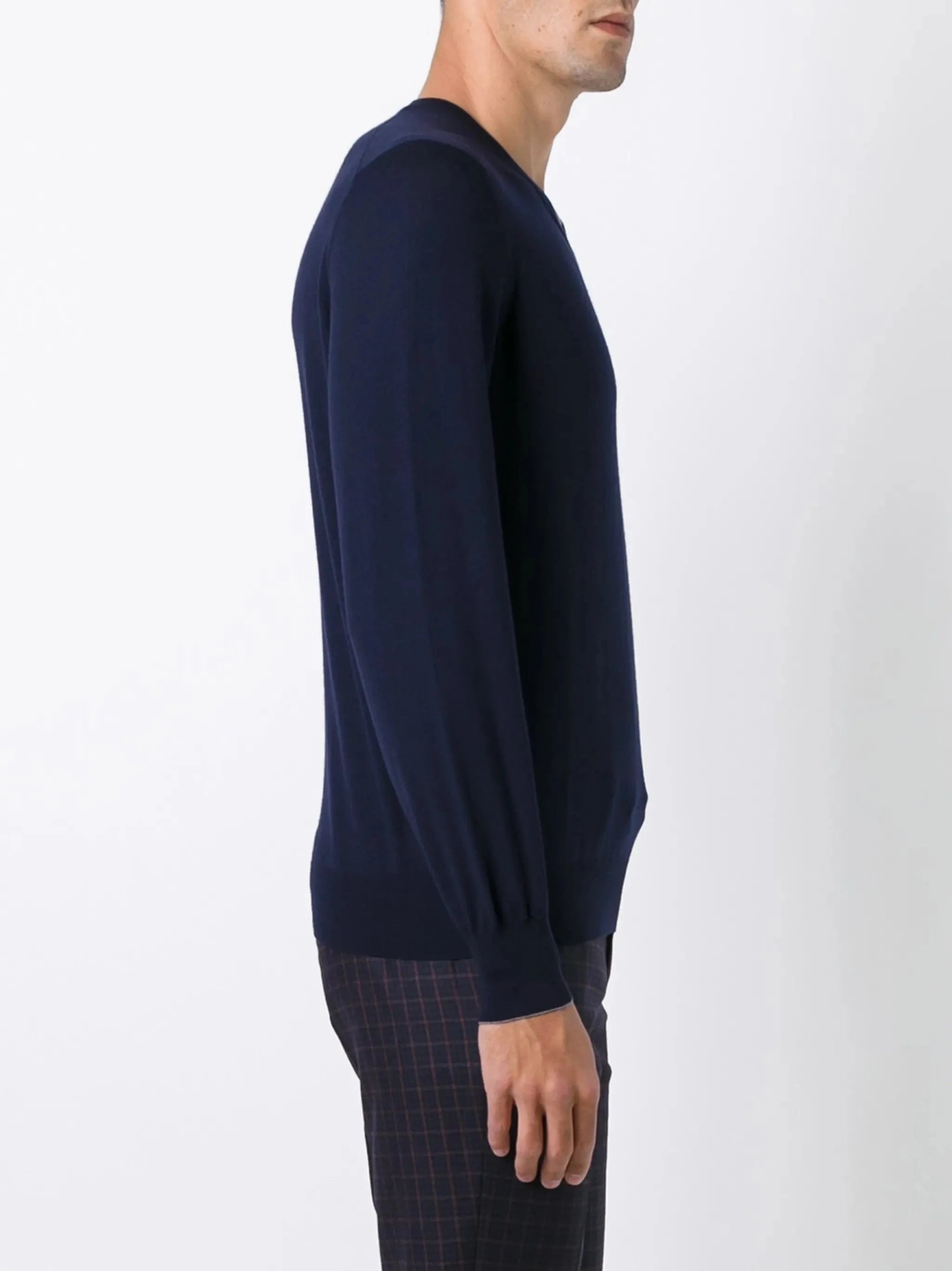 Brunello Cucinelli Wool-Cashmere Blend V-Neck Sweater