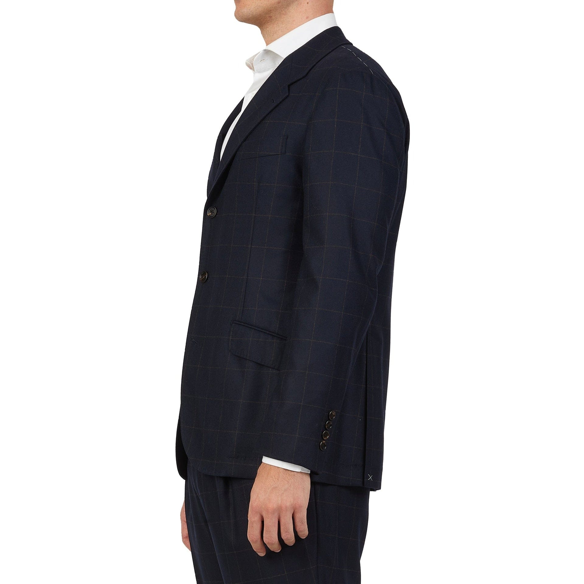 Brunello Cucinelli Wool Cashmere Suit With Zip