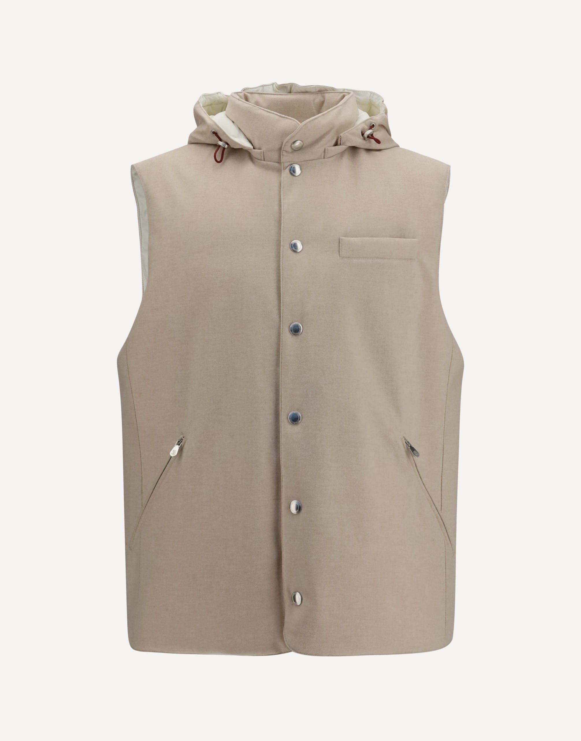 Gilet in lana e piuma Brunello Cucinelli
