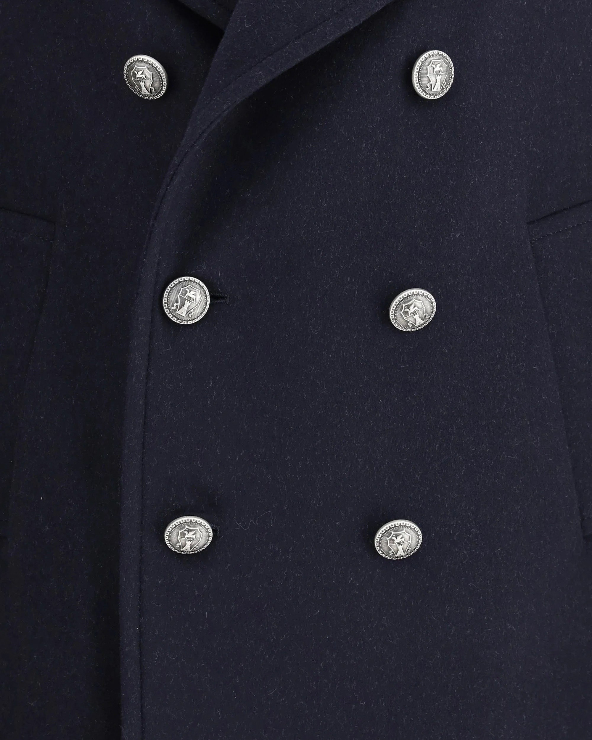 Brunello Cucinelli Wool Flannel Pea Coat