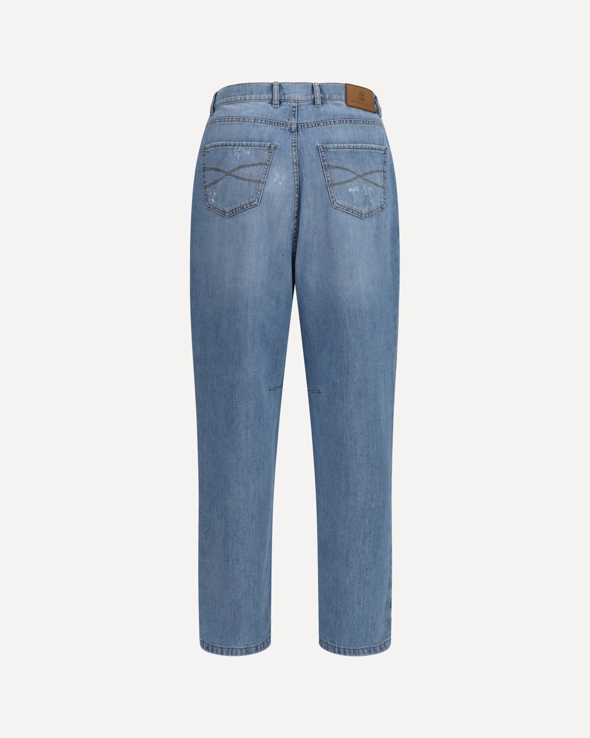 Worn-Effect Jeans - alternate view