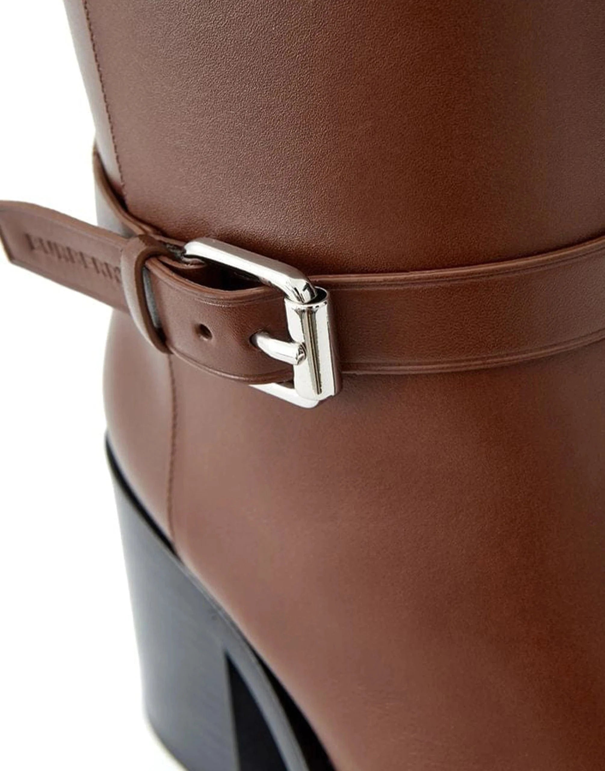Burberry Ankle Strap Printed Logo Boots