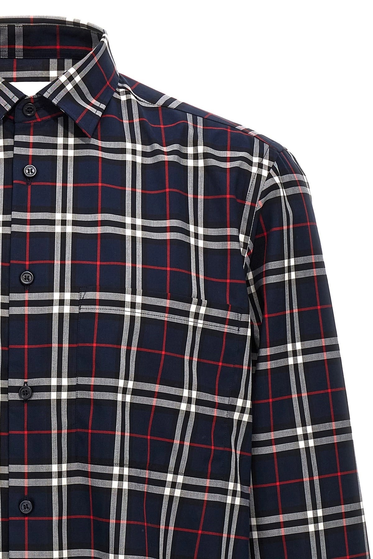 Burberry Burberry Blue Check Cotton Shirt