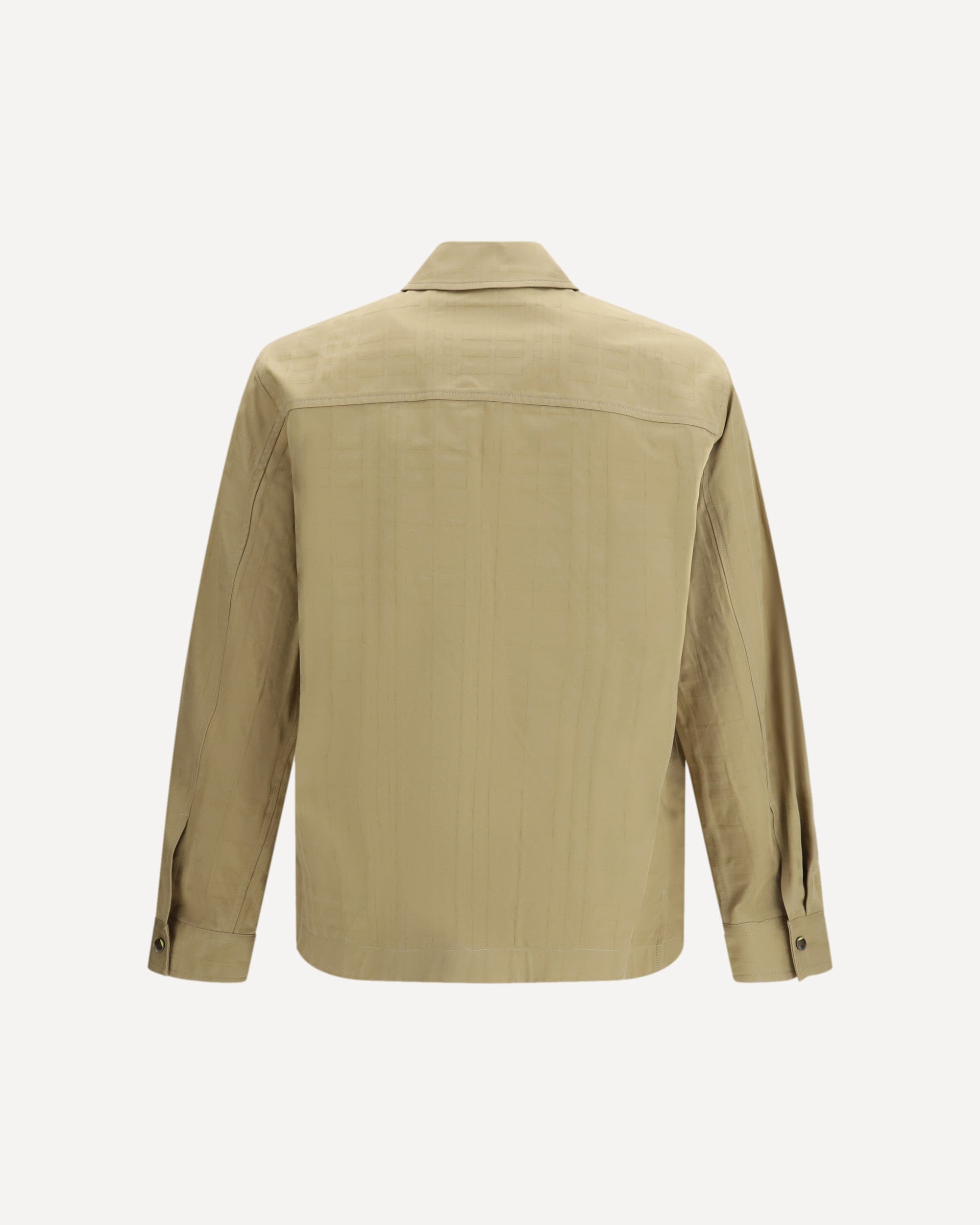 Geruite katoenen rits-overshirt - alternate view