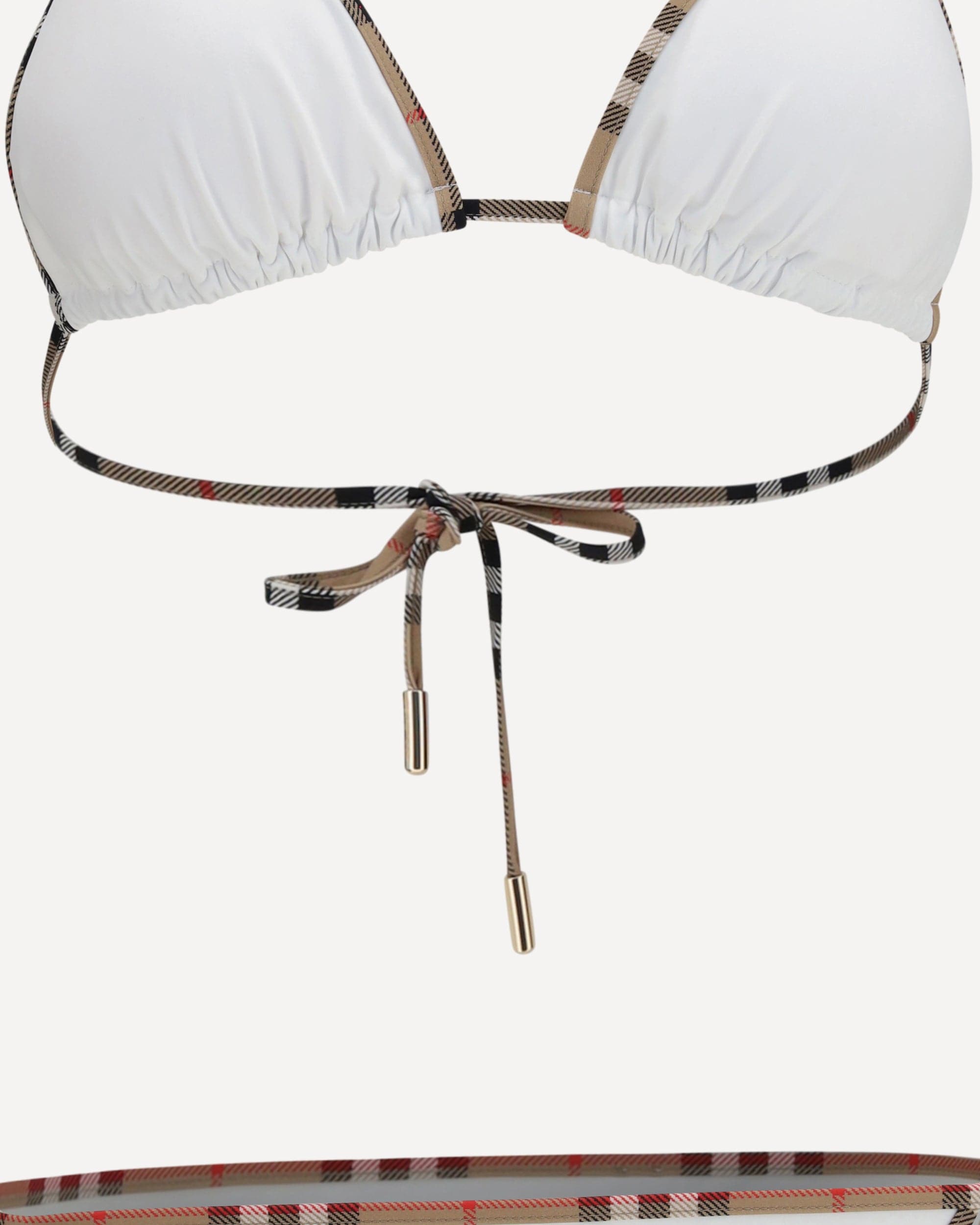 Burberry Check Detail Triangle Bikini