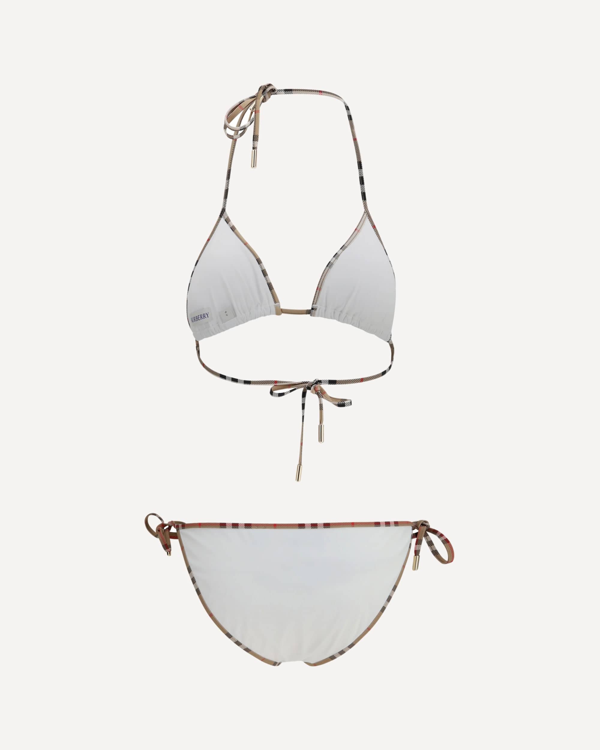 Check Detail Triangle Bikini - alternate view