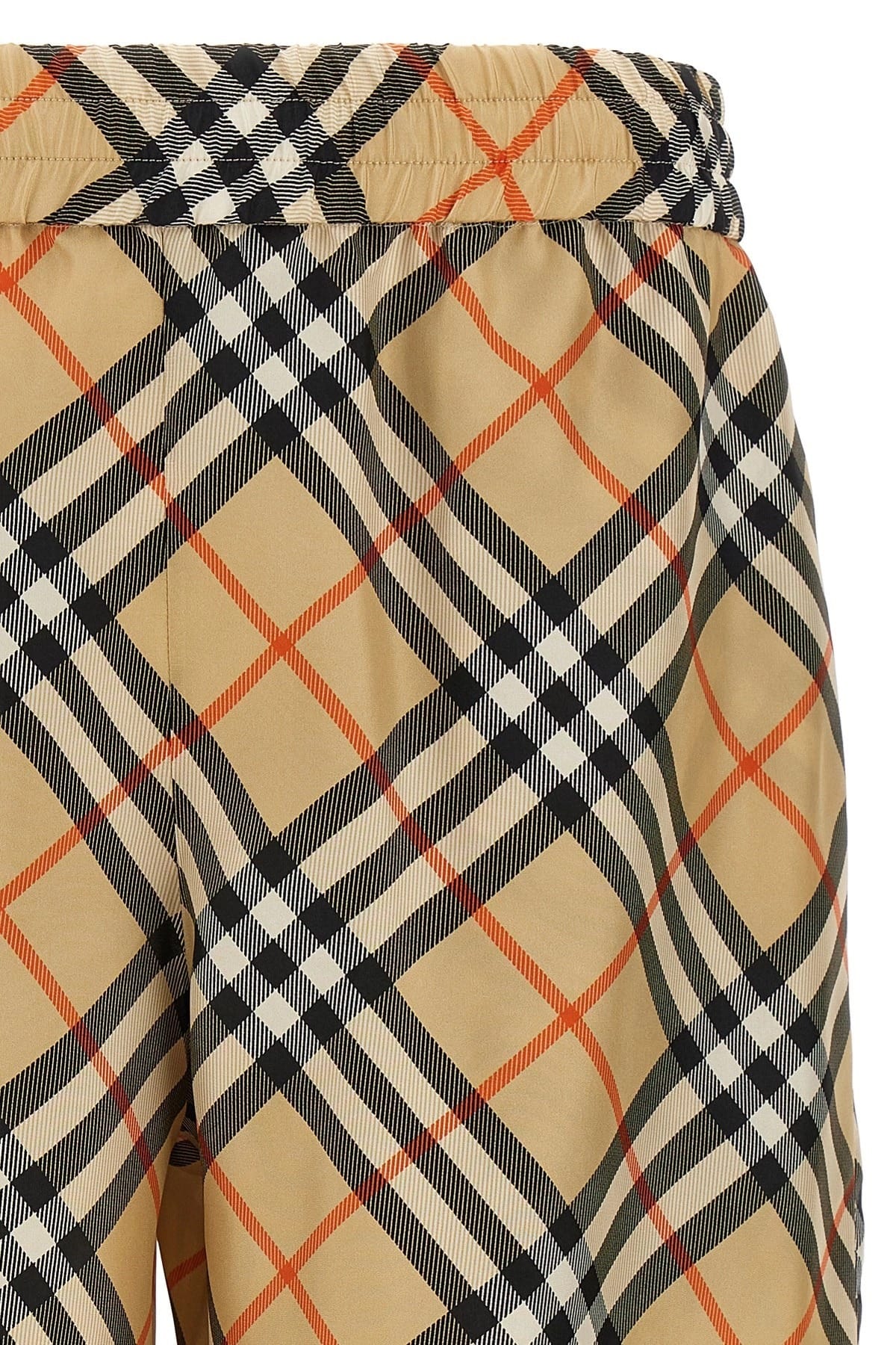 Burberry Burberry Check Silk Bermuda Shorts
