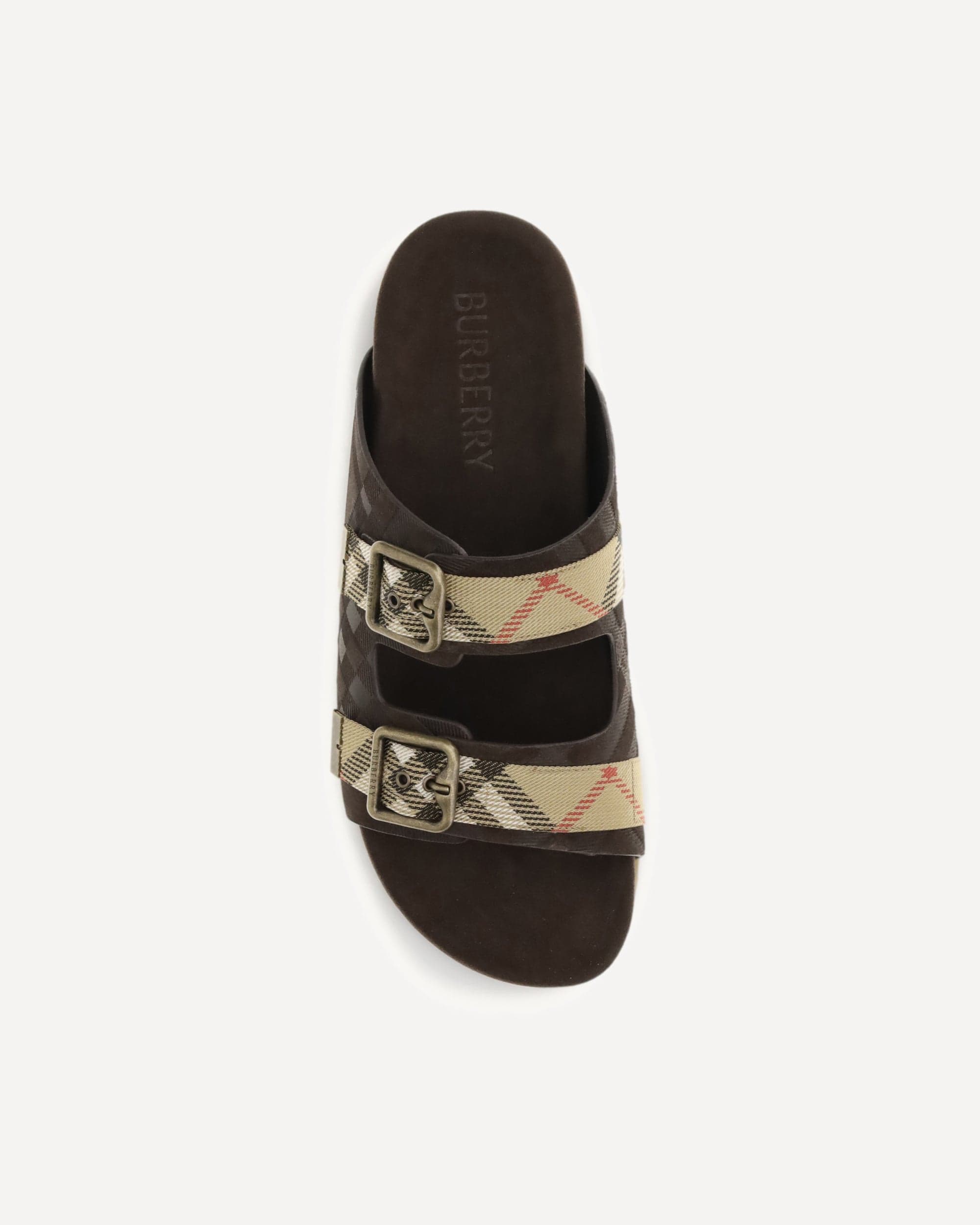 Burberry Check Suede Urchin Sandals