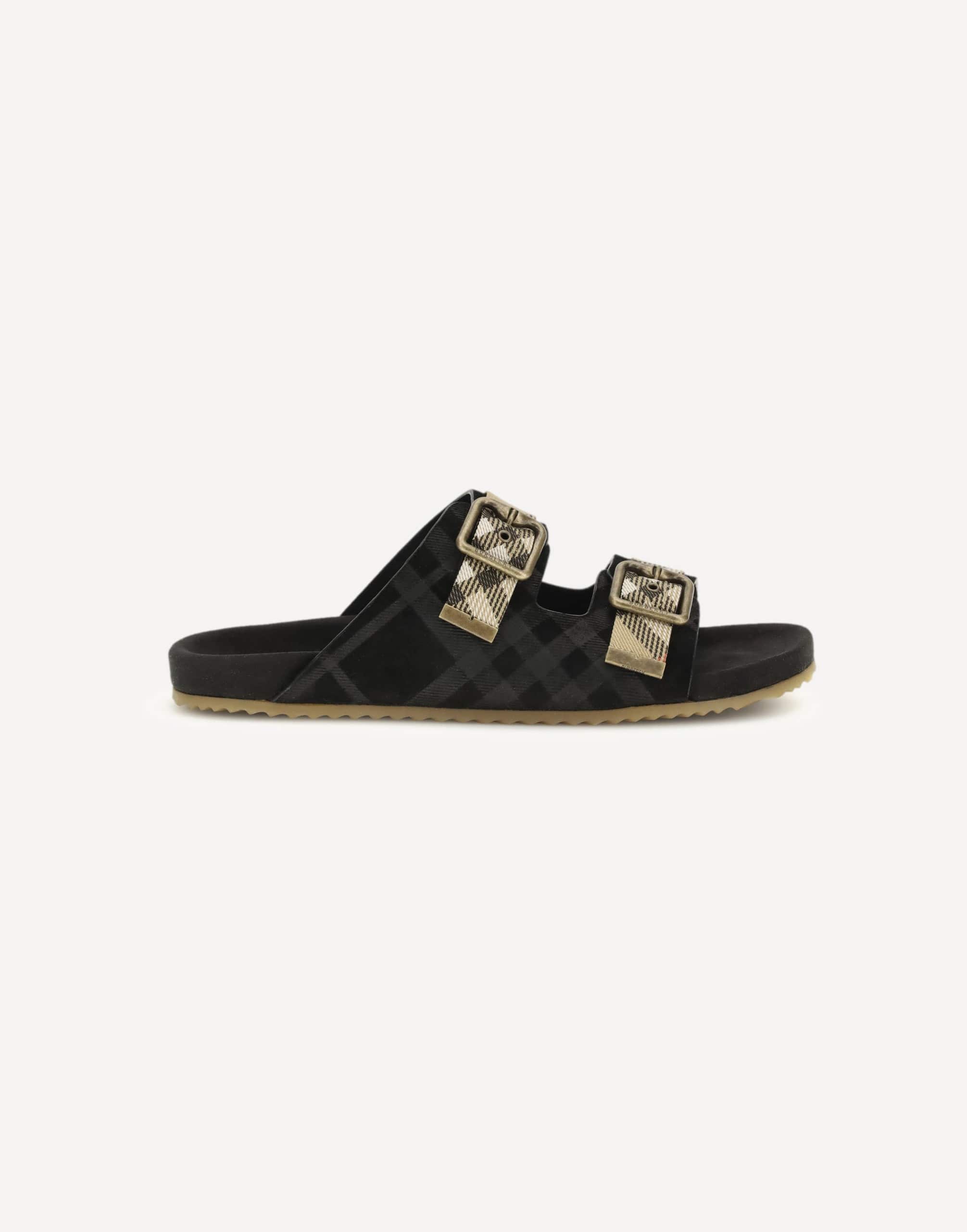 Burberry Check Suede Urchin Sandals