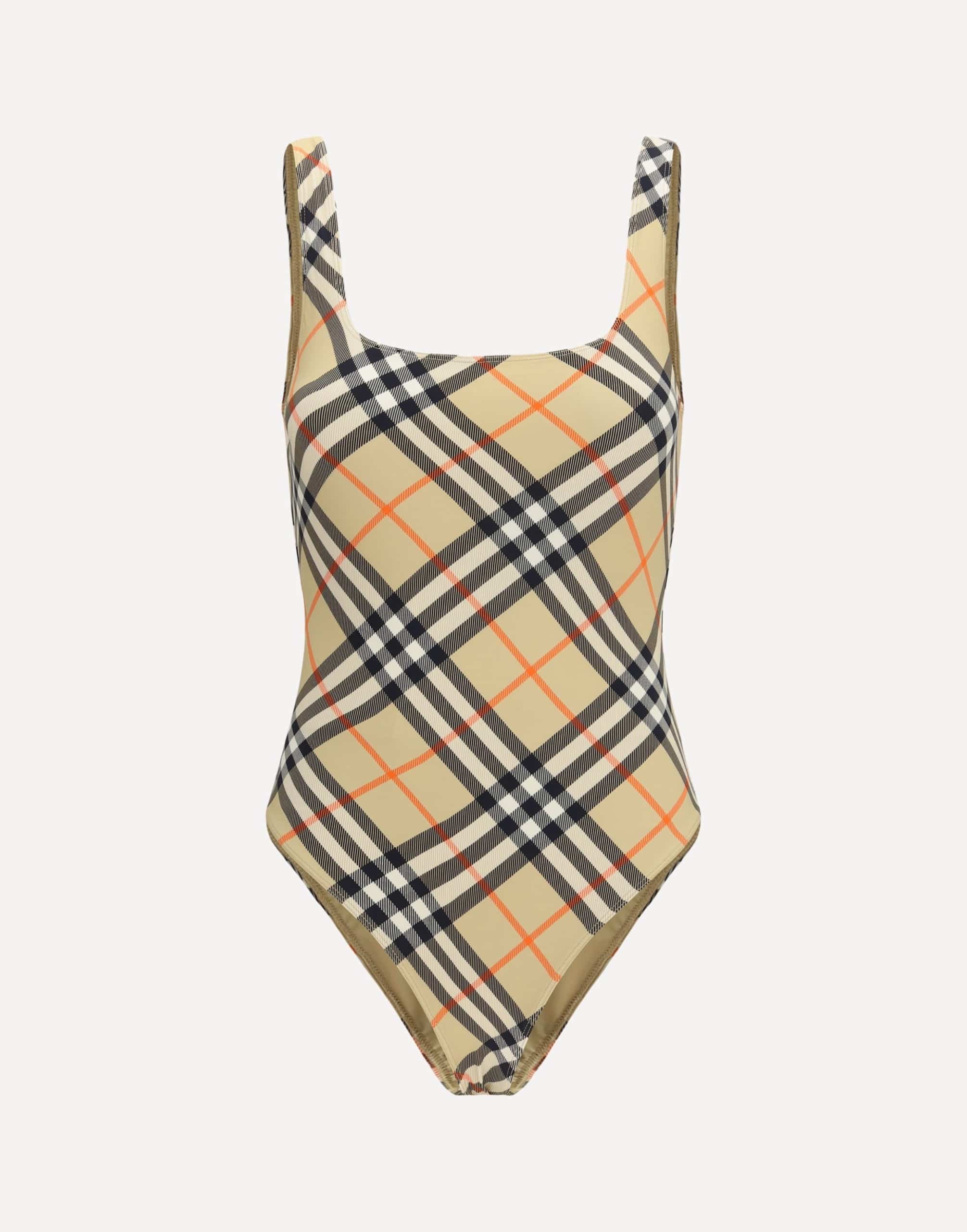 Badeanzug mit Burberry Check