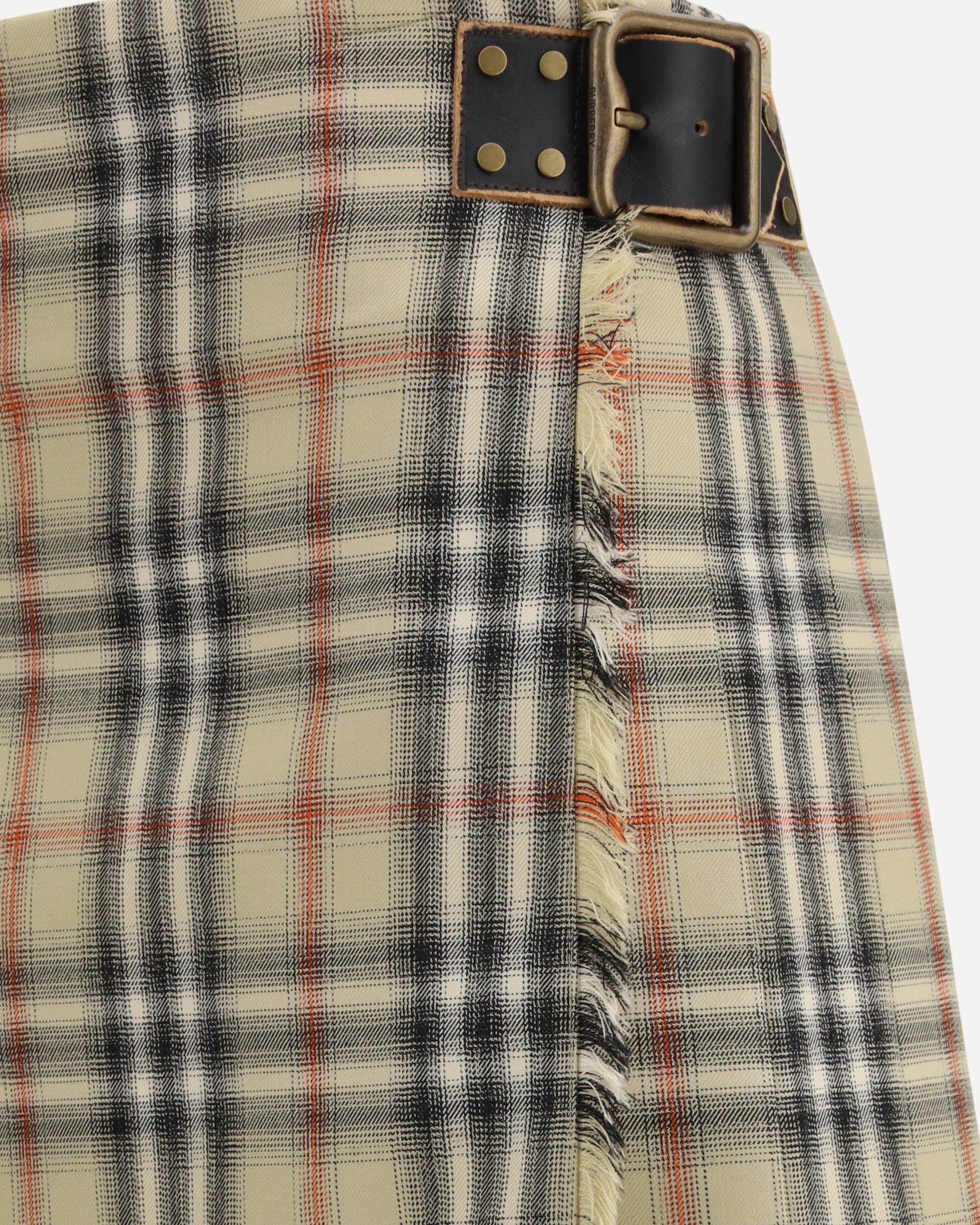 Burberry Check Wool Mini Skirt