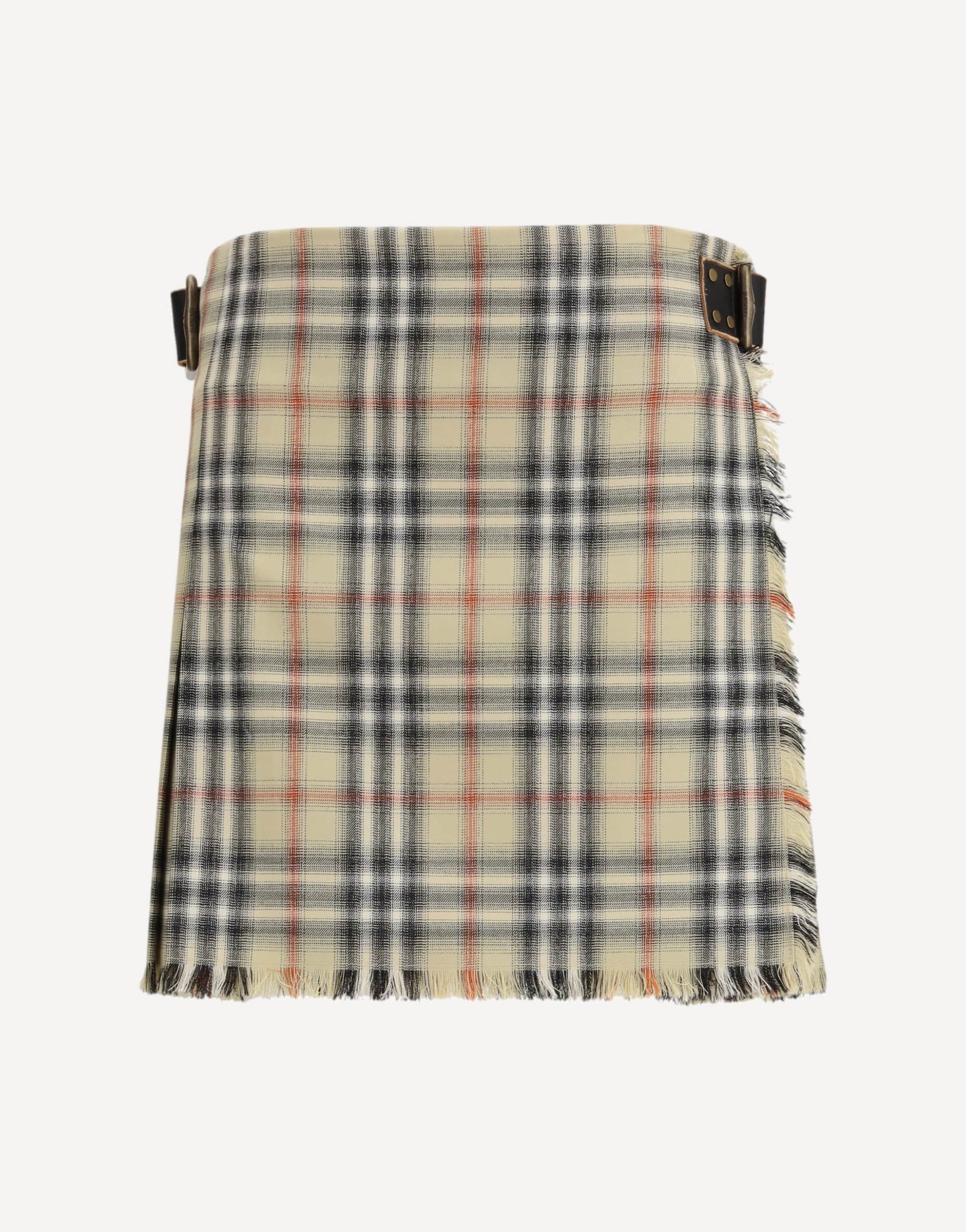 Burberry Check Wool Mini Skirt
