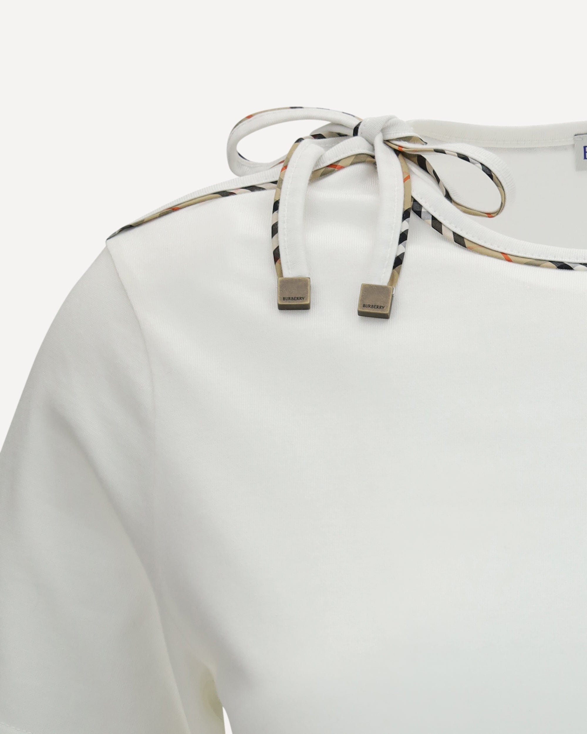 Burberry Burberry Cotton Lace-Detail Crewneck T-Shirt