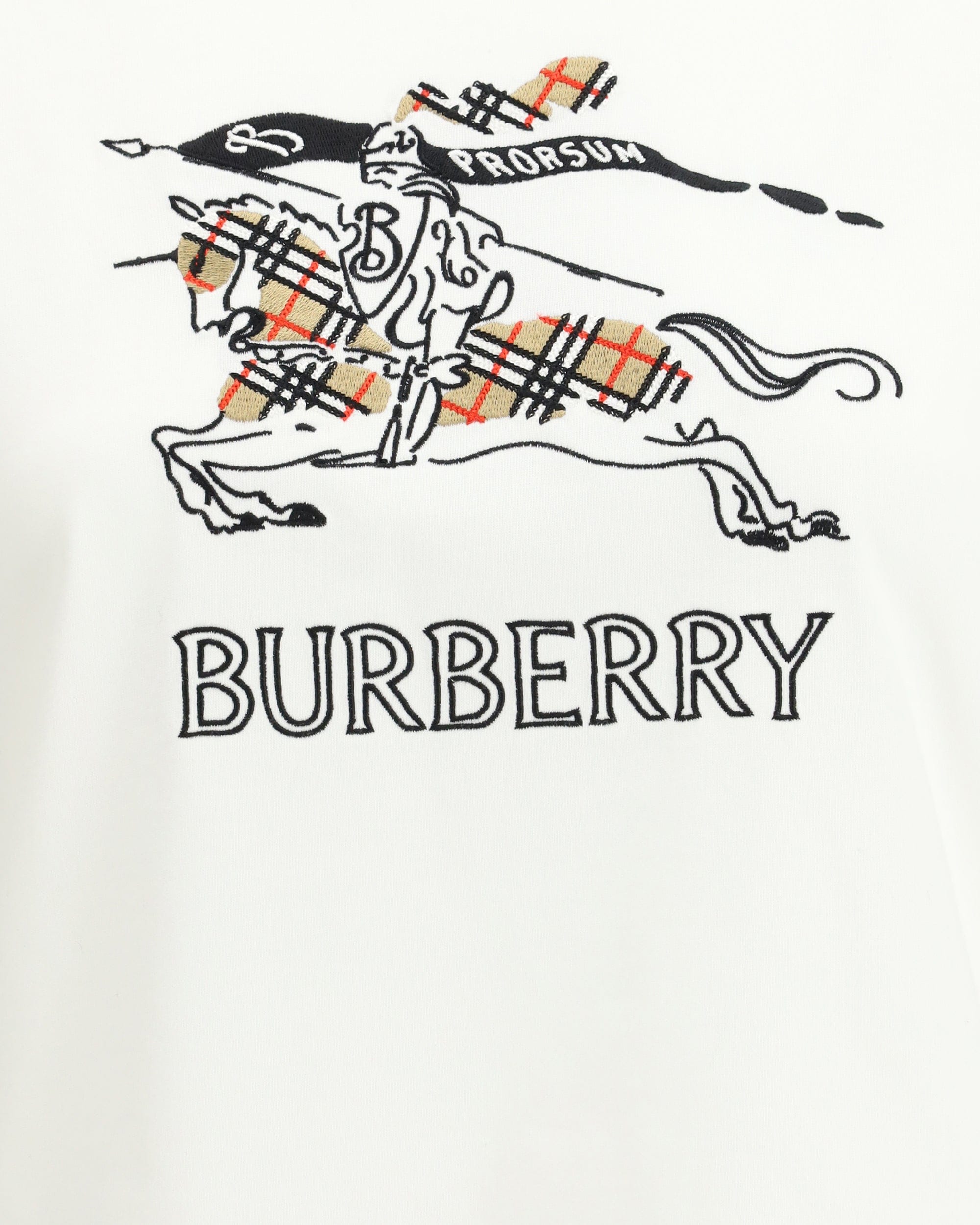 Burberry Cotton T-Shirt With Drawn Ekd