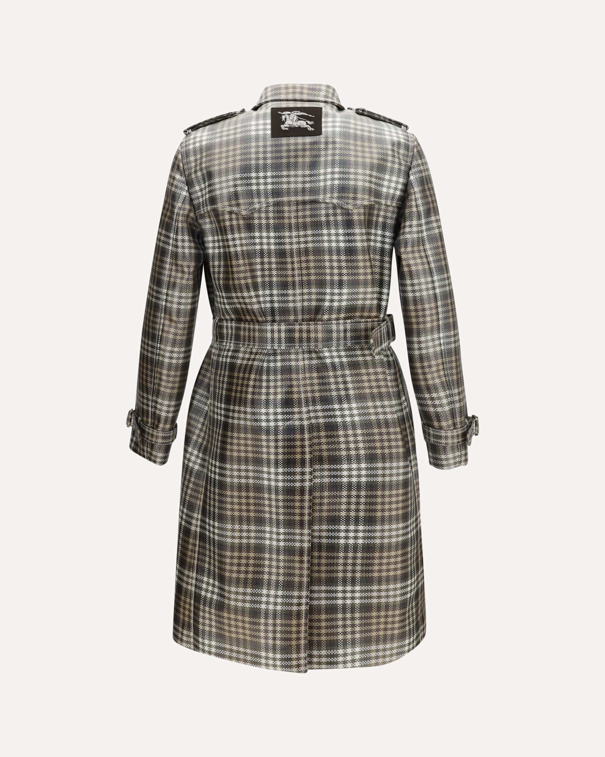 Dubbelrijige Foxfield Madras-trenchcoat - alternate view