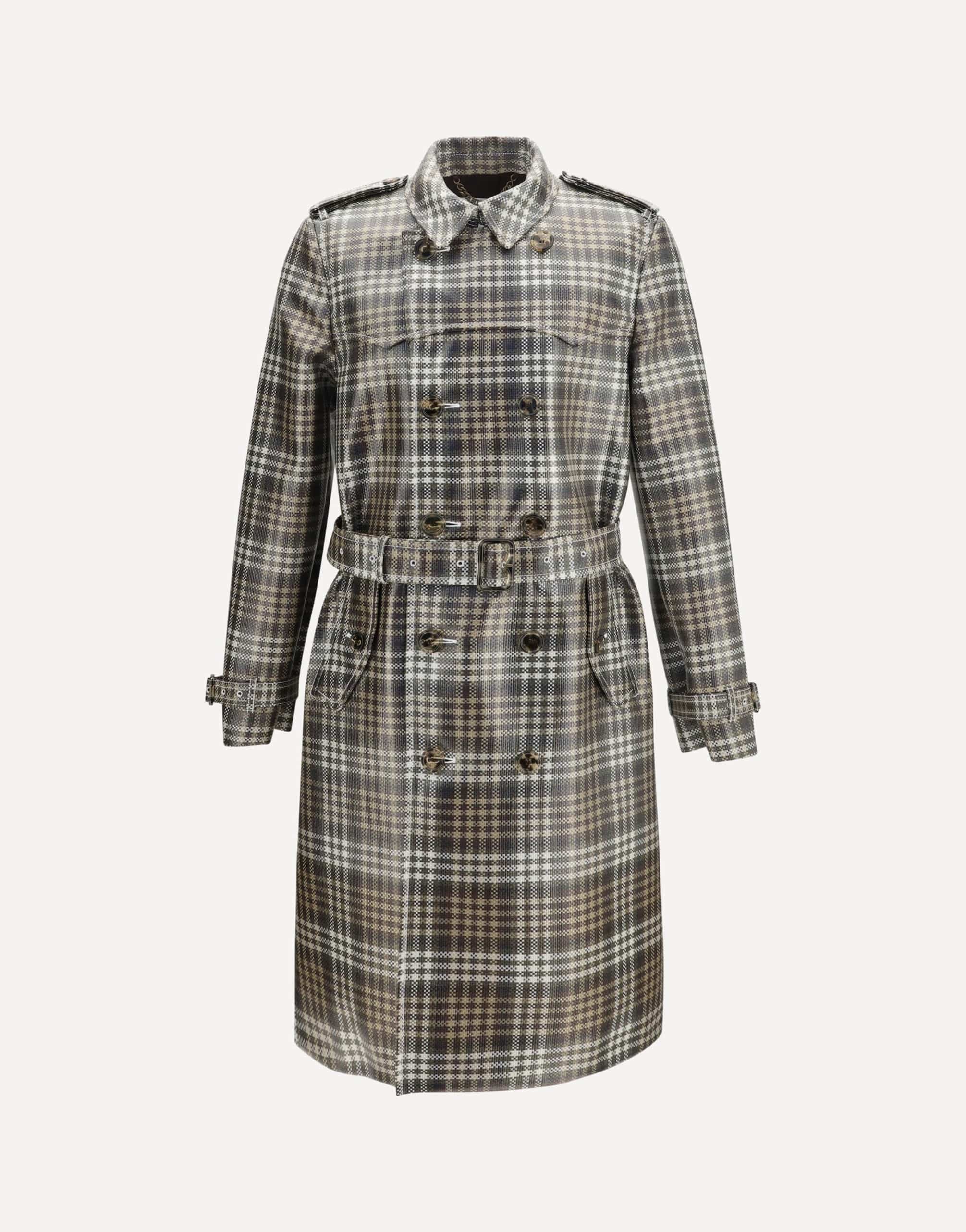 Burberry Double-Breasted Foxfield Madras Trench