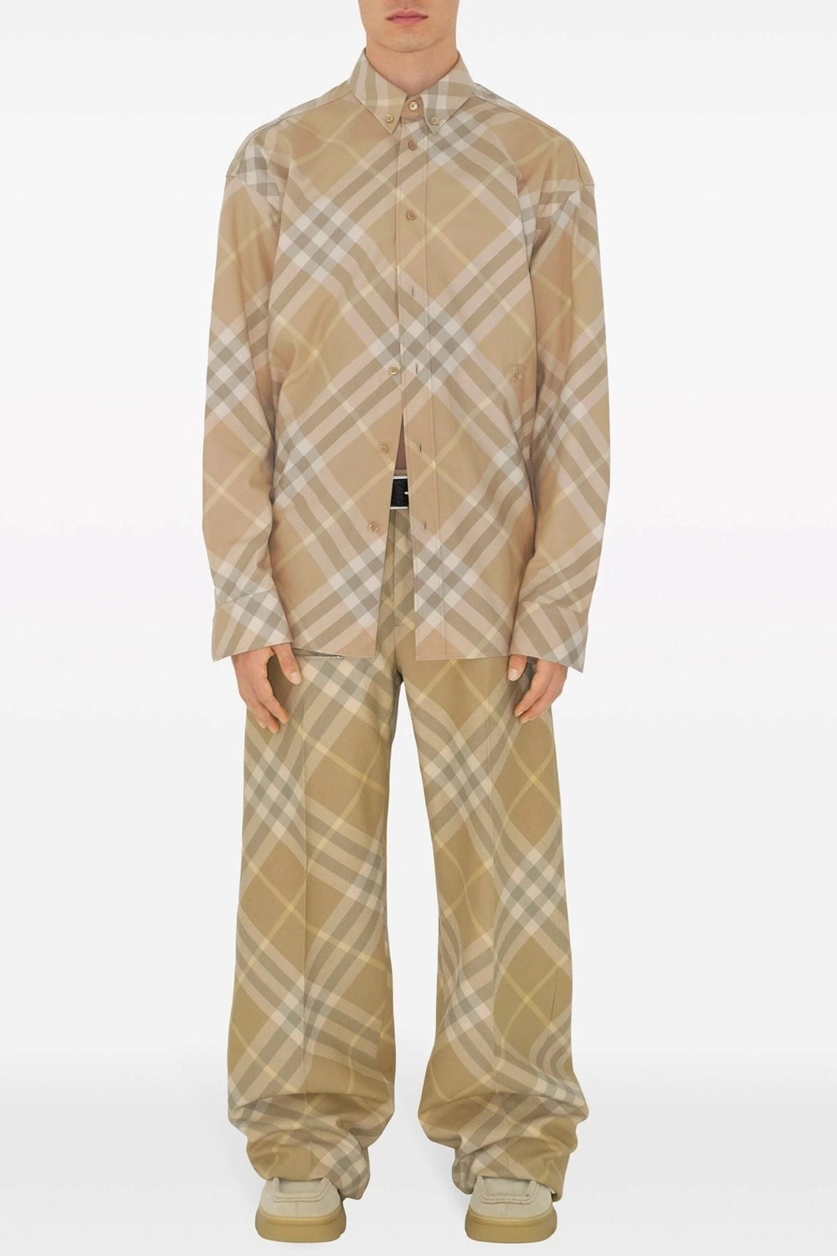 Burberry Burberry Embroidered Logo Check Shirt