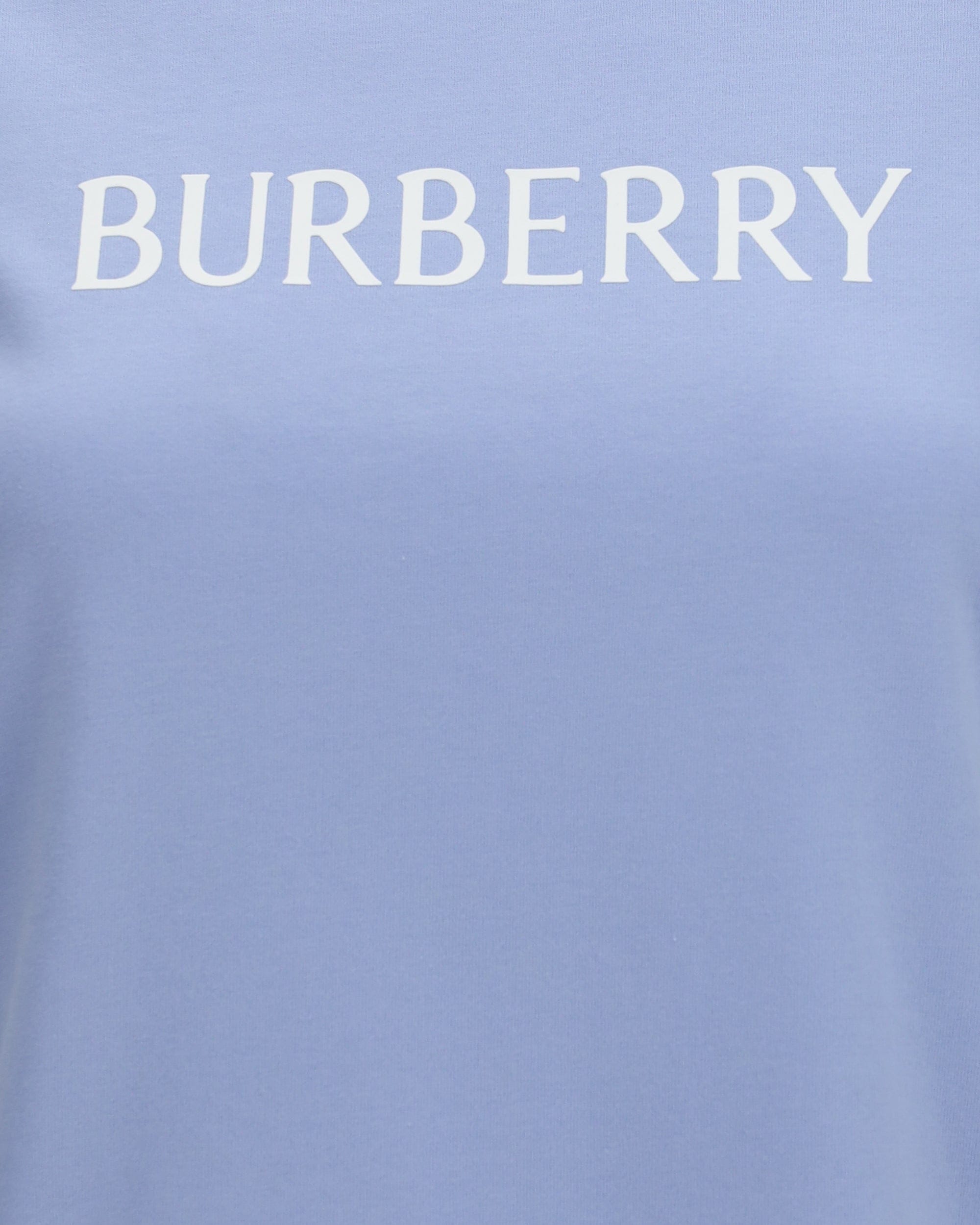 Burberry Burberry Embroidered Logo Cotton T-Shirt