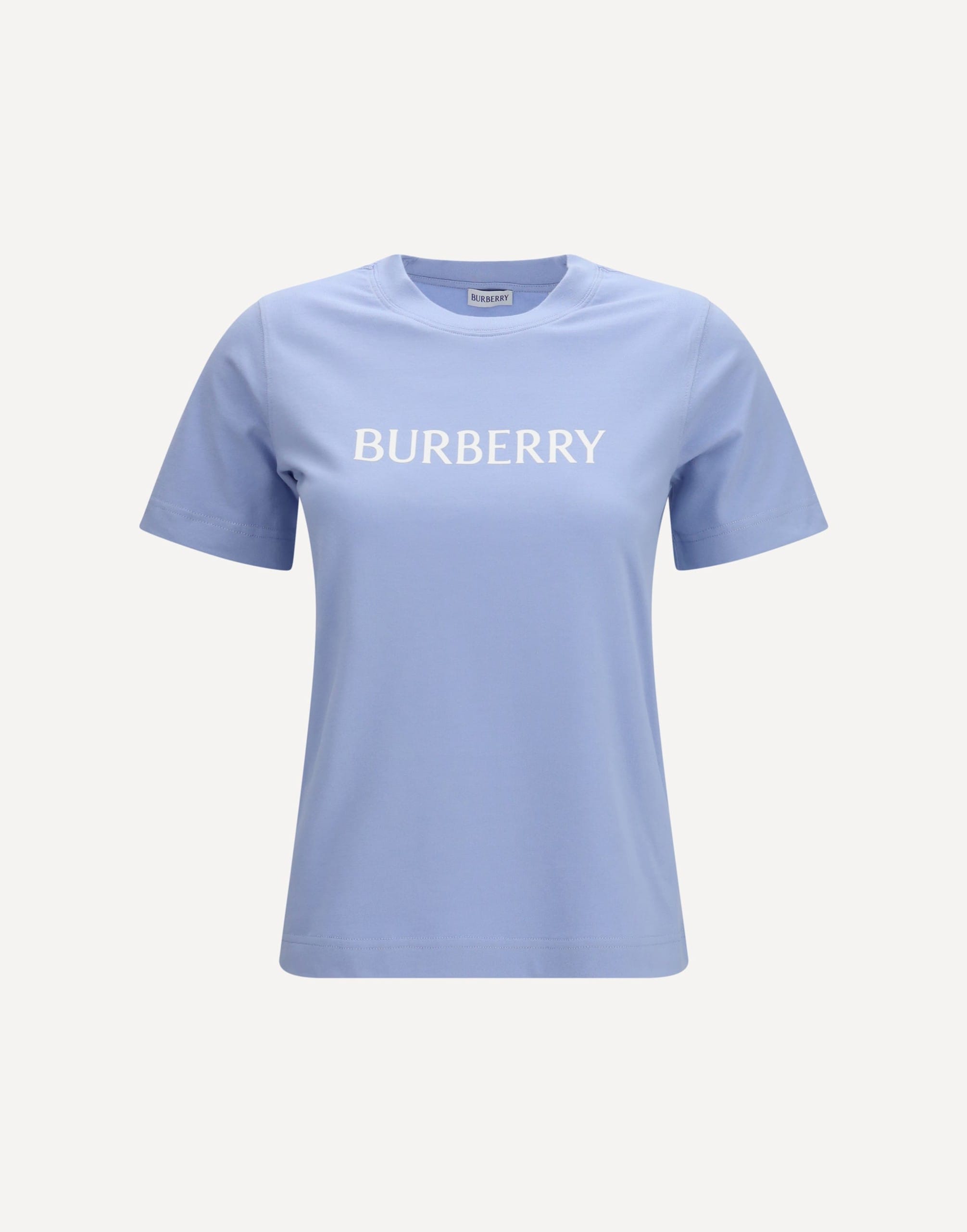 Burberry Burberry Embroidered Logo Cotton T-Shirt