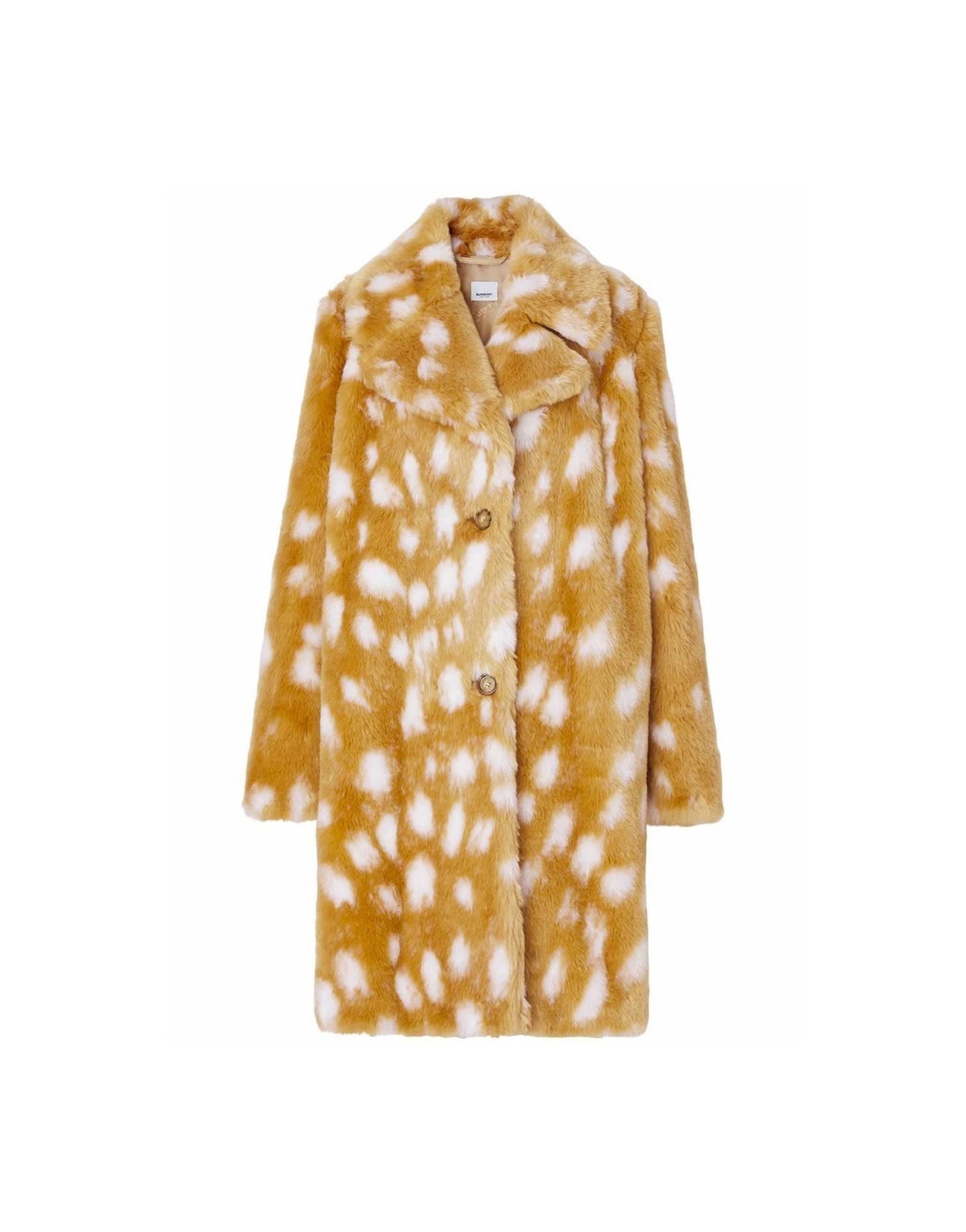 Burberry Faux Fur Lambskin Coat