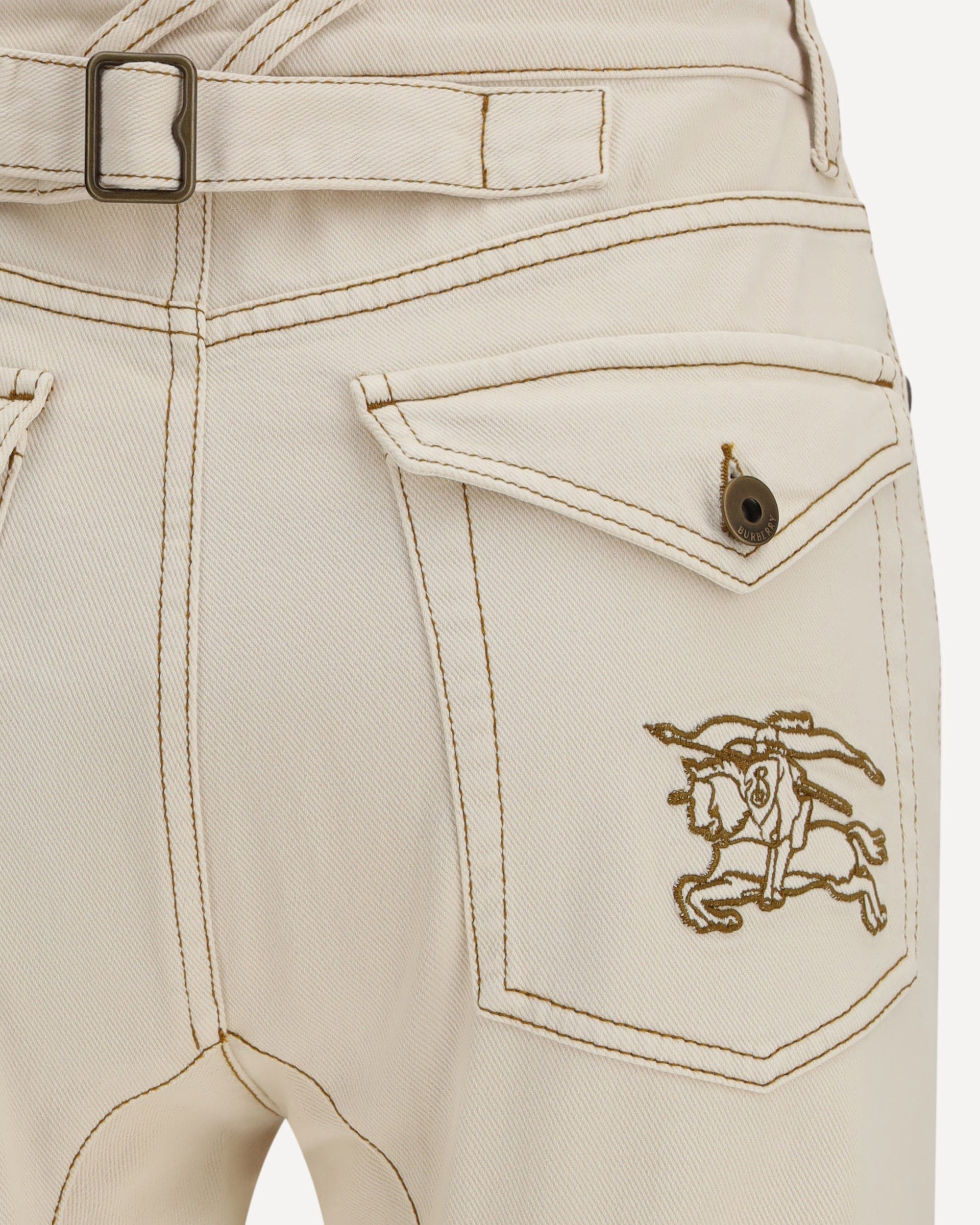 Burberry High-Waisted Bootcut Jeans