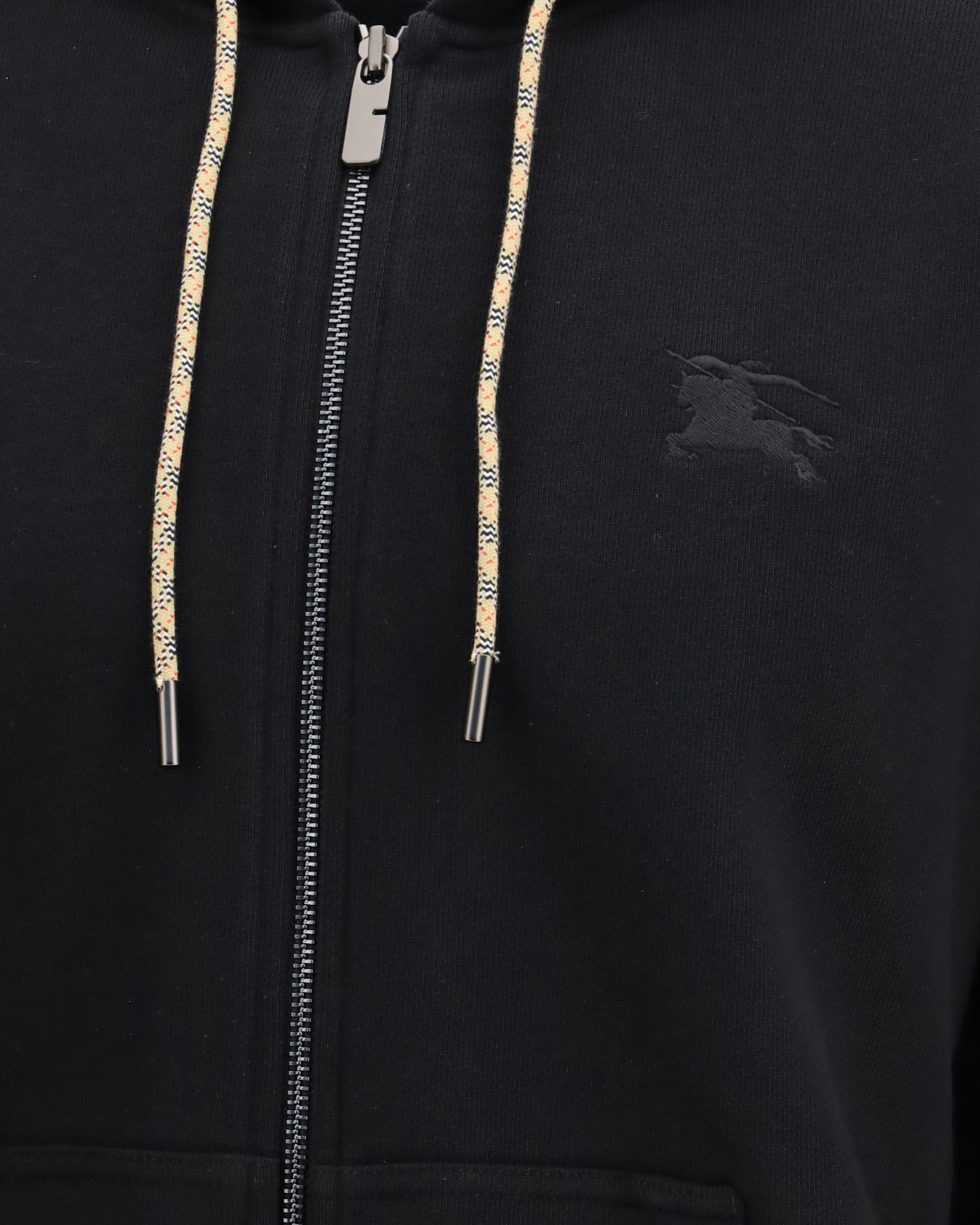 Burberry Hooded Zip-Up Sweatshirt