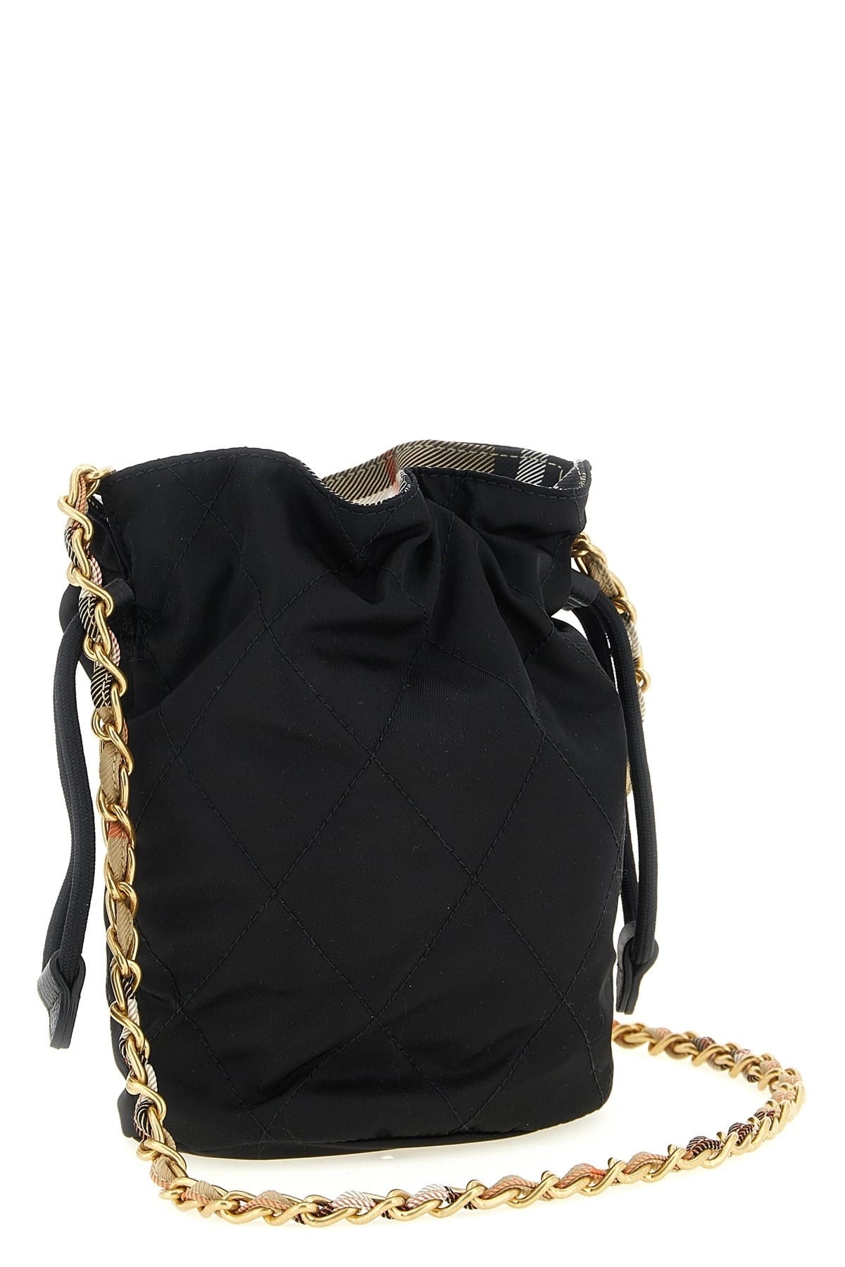 Burberry Burberry Horseshoe Quilted Nylon Clutch