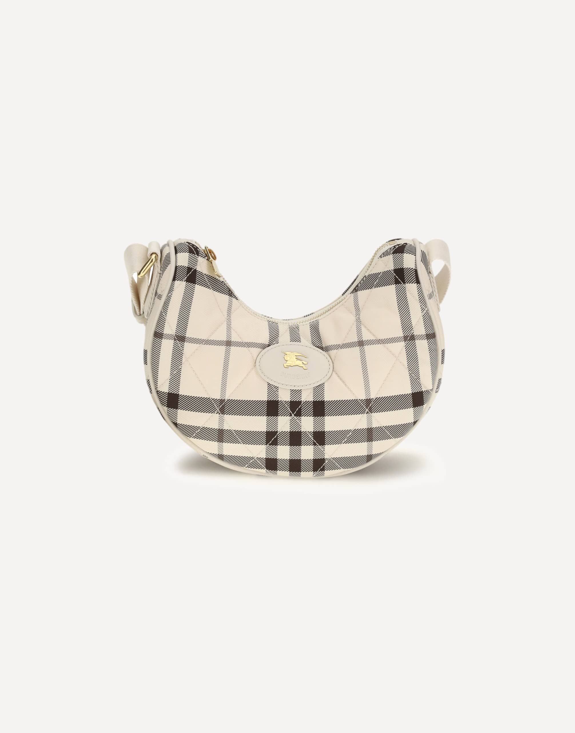 Burberry Horseshoe Shoulder Bag With Adjustable Strap