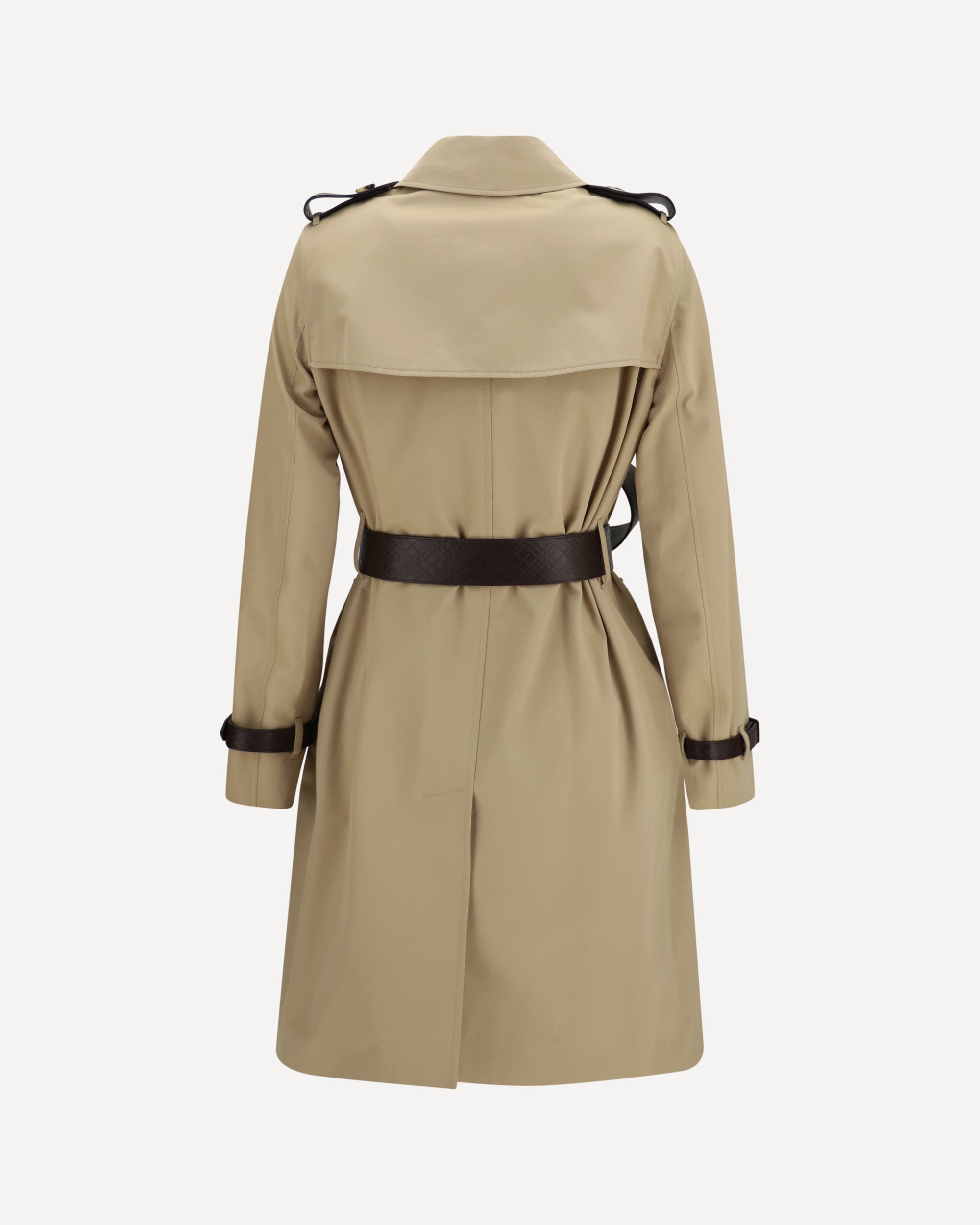 Burberry Kensington Midi Leder-Trenchcoat