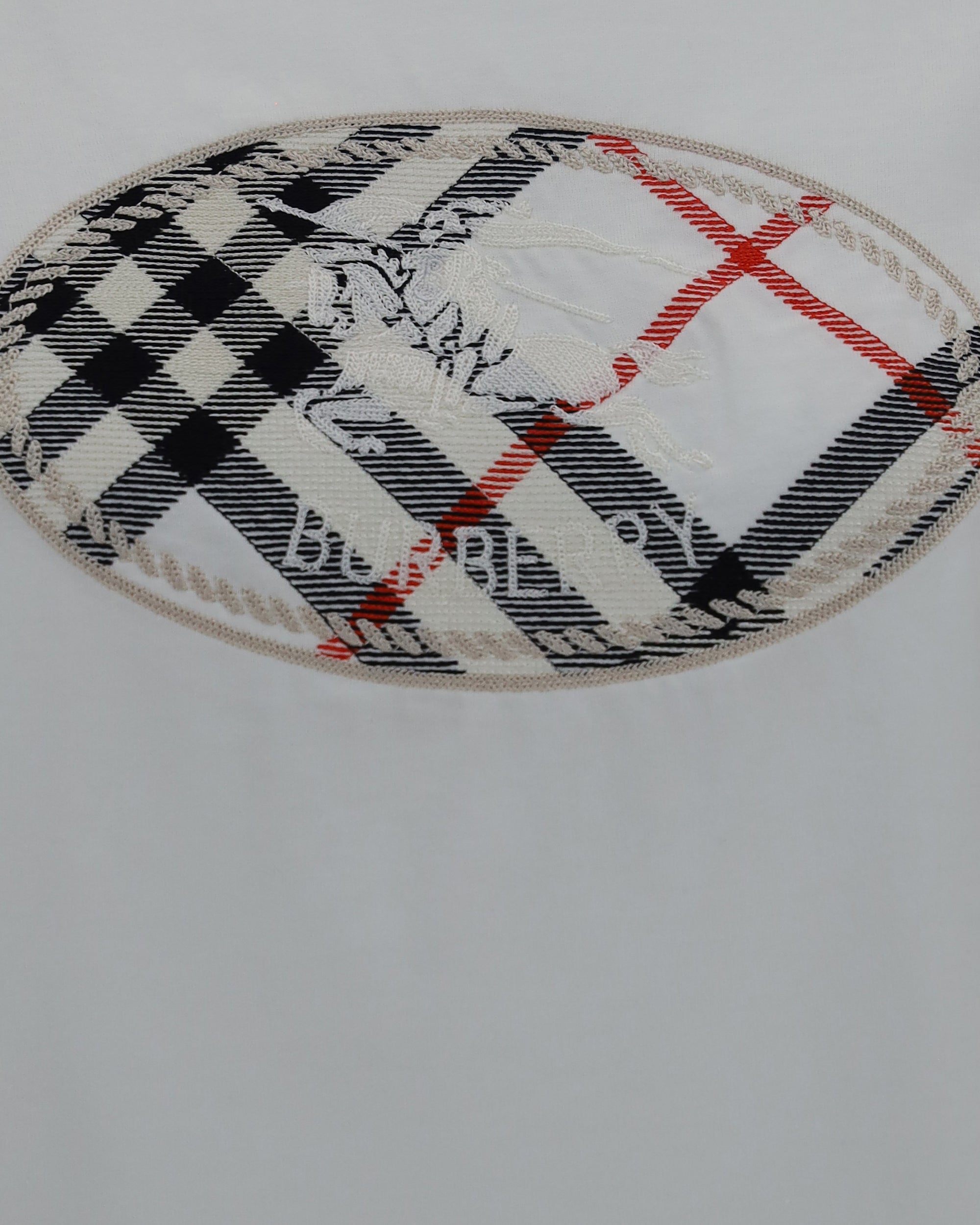 Burberry ナイトスタンプ チェック コットンTシャツ