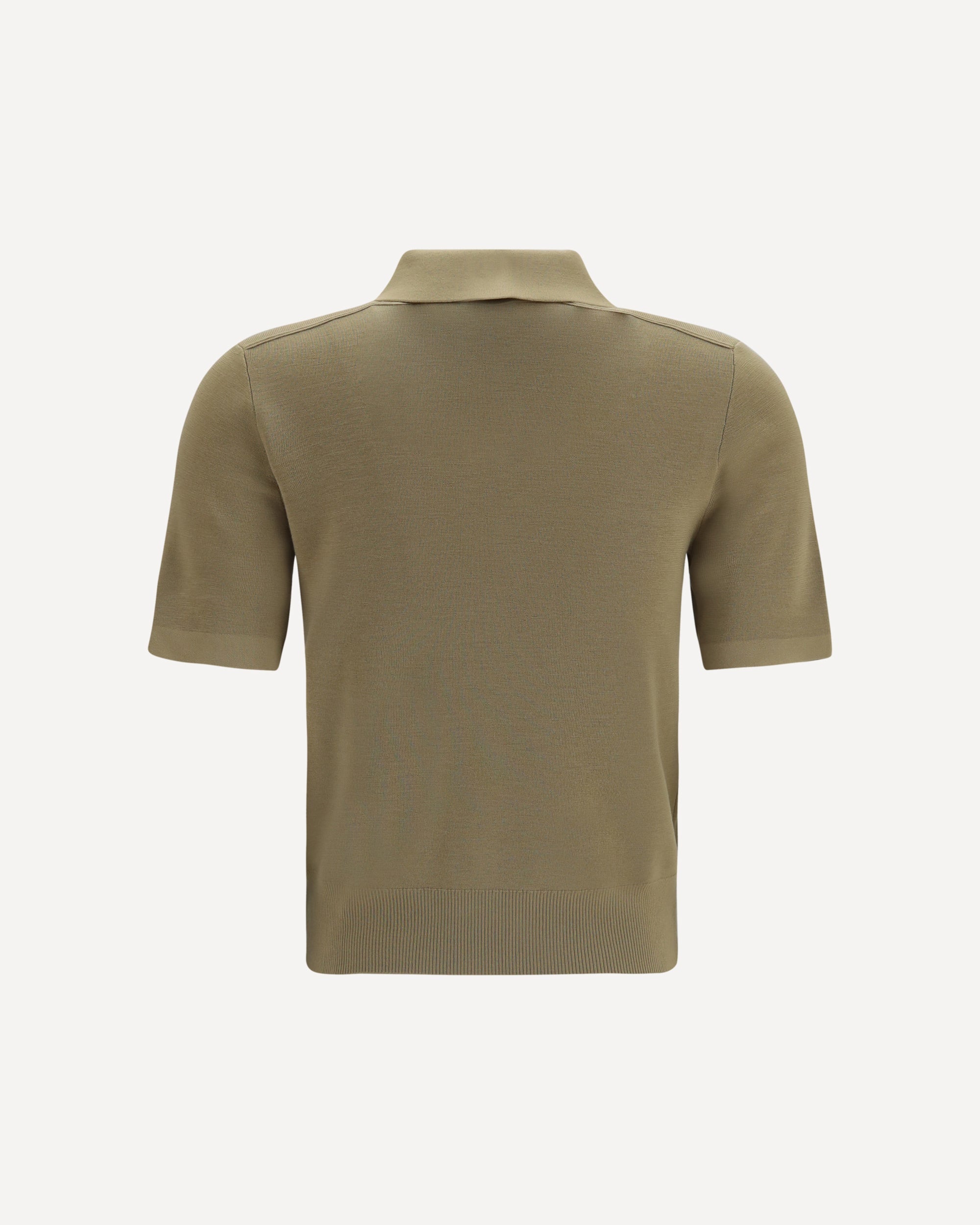 Burberry Knit Polo With Check Trim - alternate view