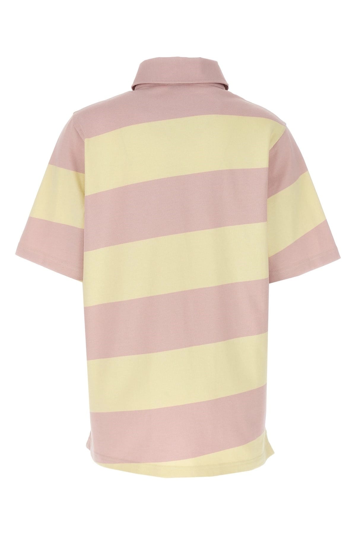 Burberry Burberry Logo Striped Polo Shirt