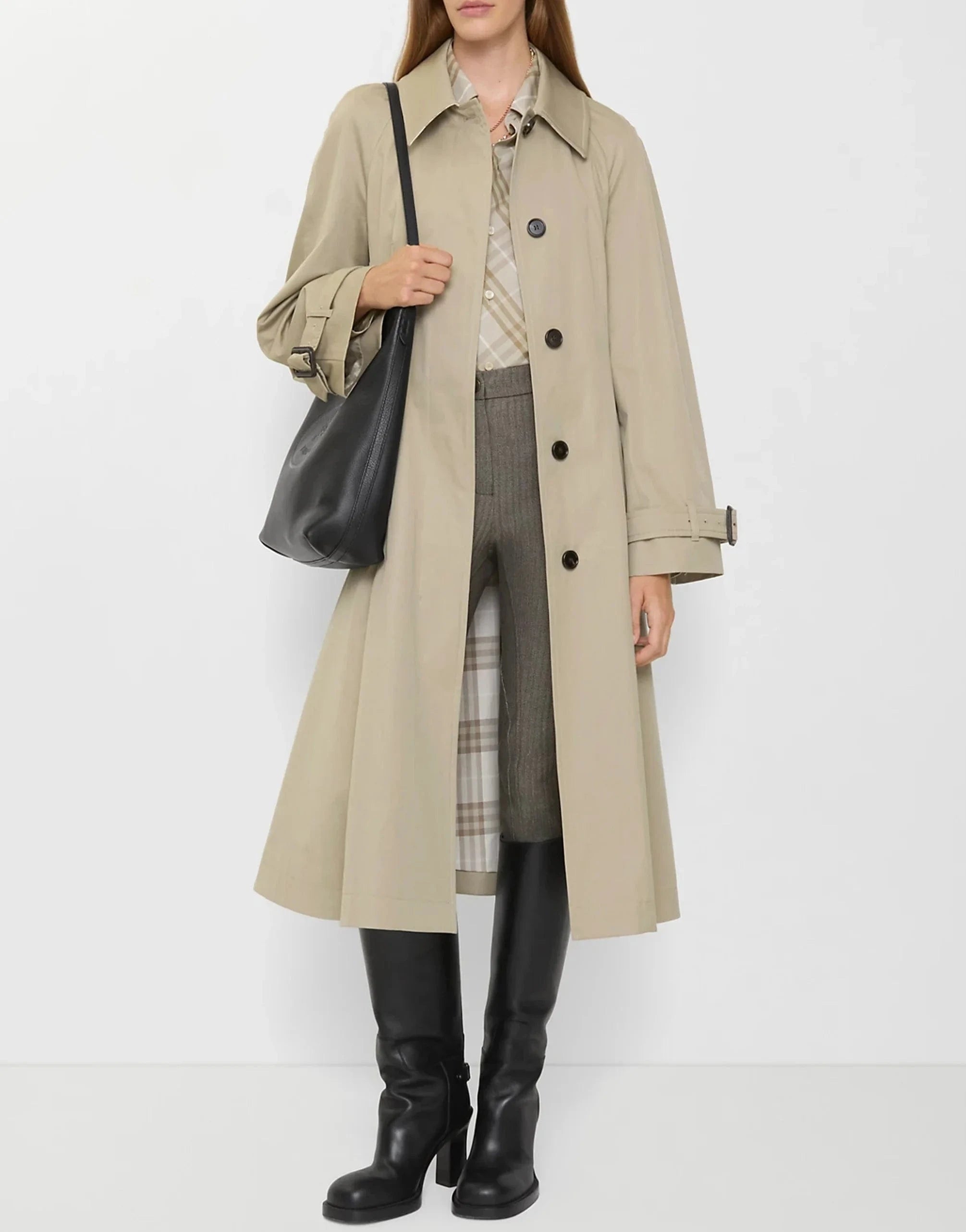Burberry Long Gabardine Ellingham Fit Trench Coat - alternate view