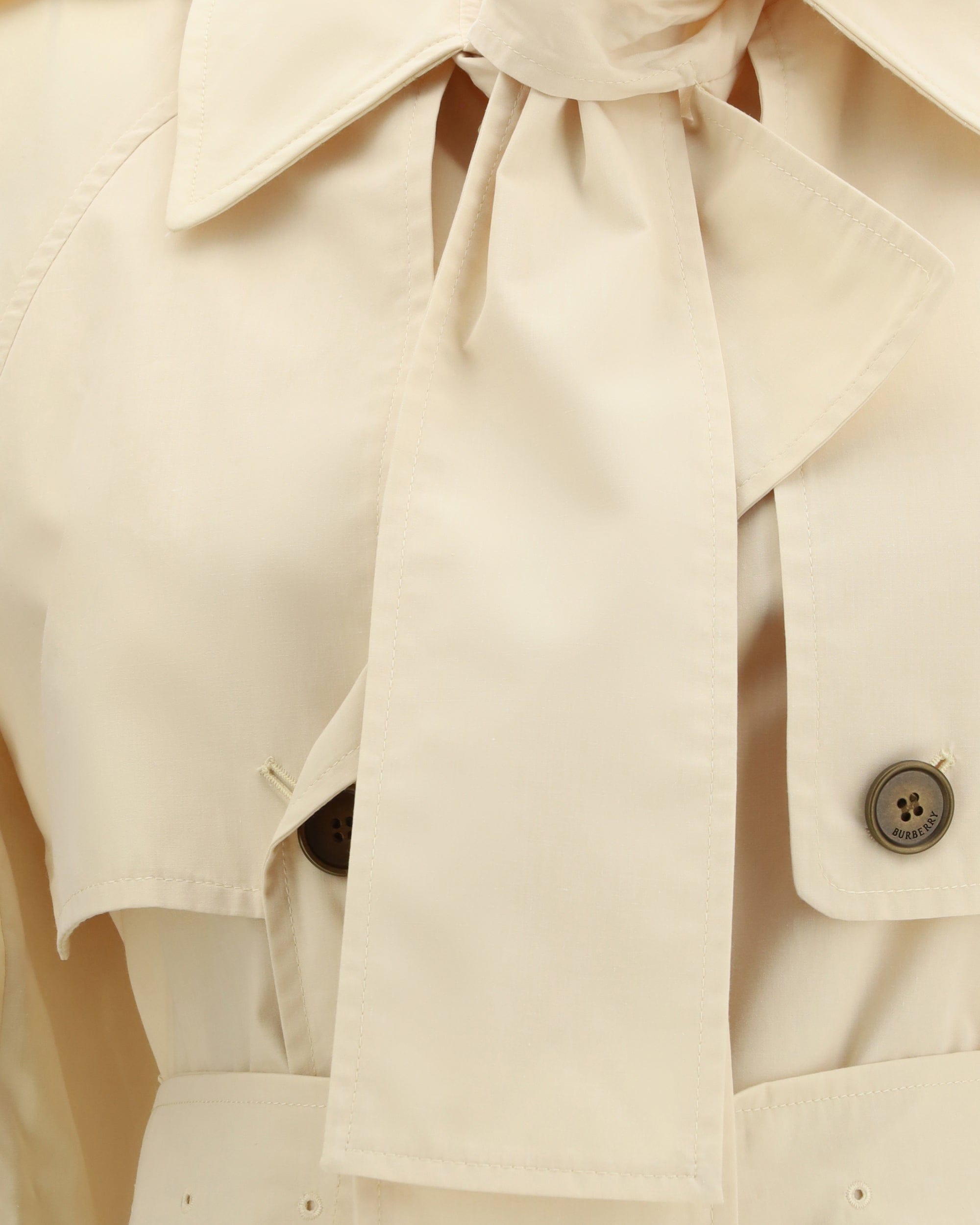 Burberry Long Trerose Trench In Canvas