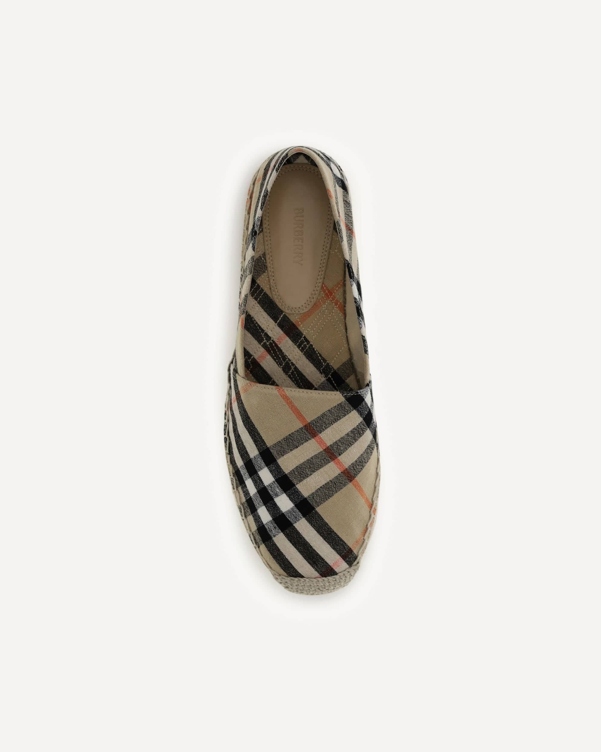 Burberry Mews Check Espadrilles