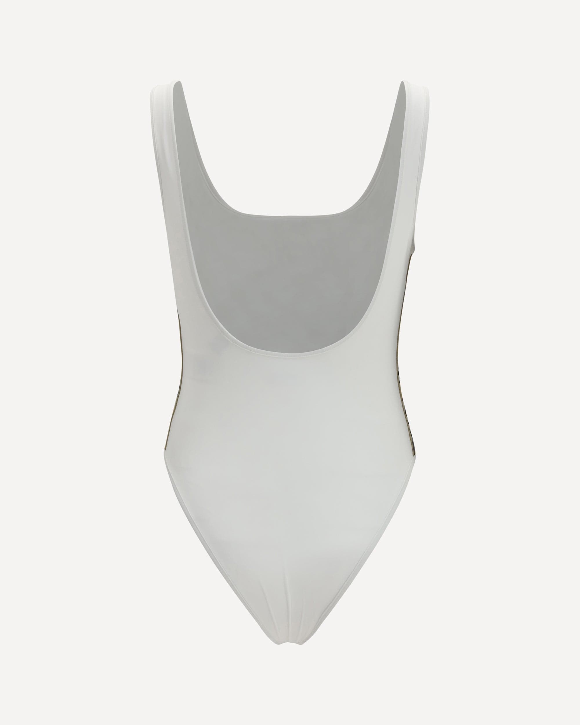 One-Piece Swimsuit With Check Trim - alternate view