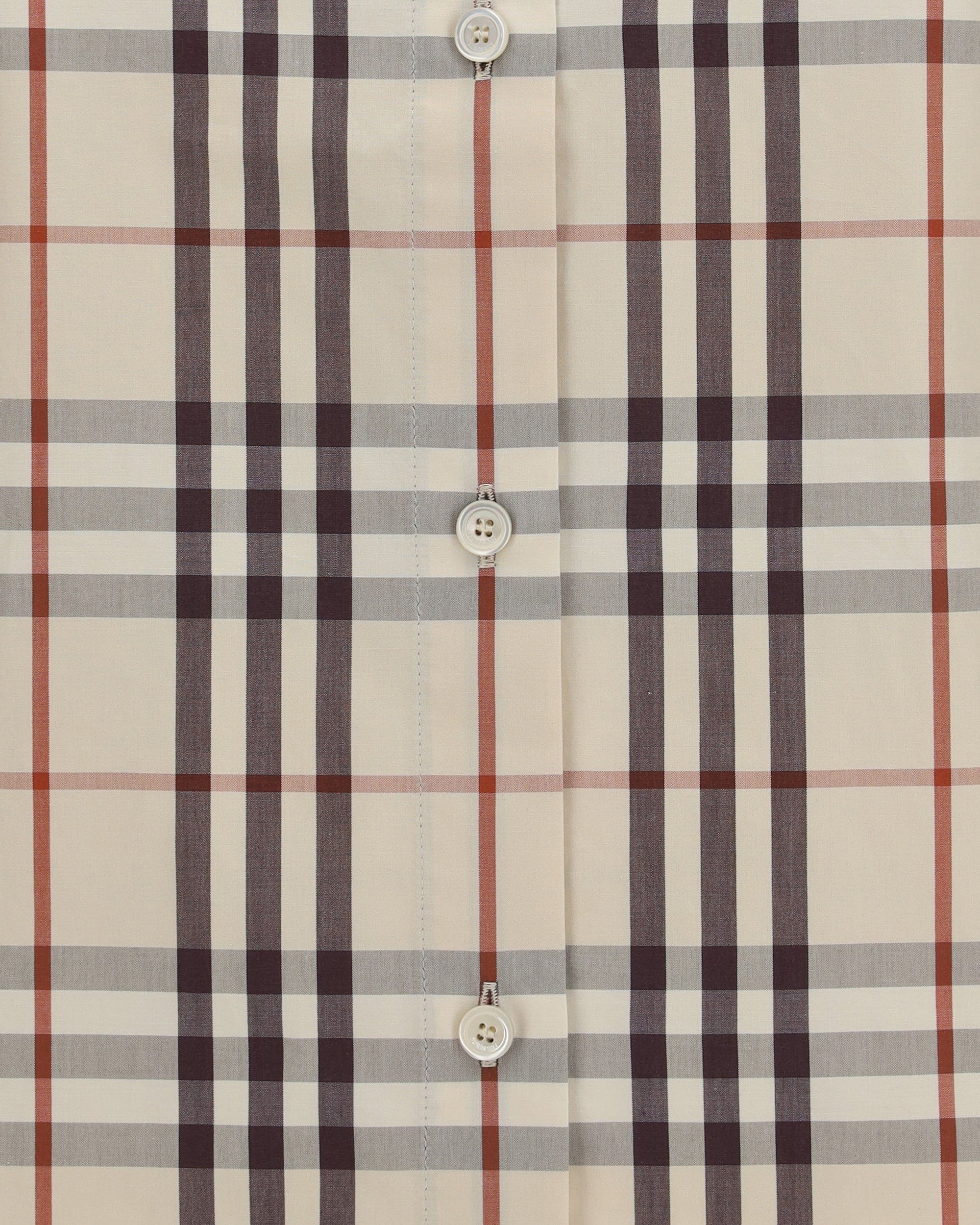 Burberry Regular Fit Check Cotton Shirt