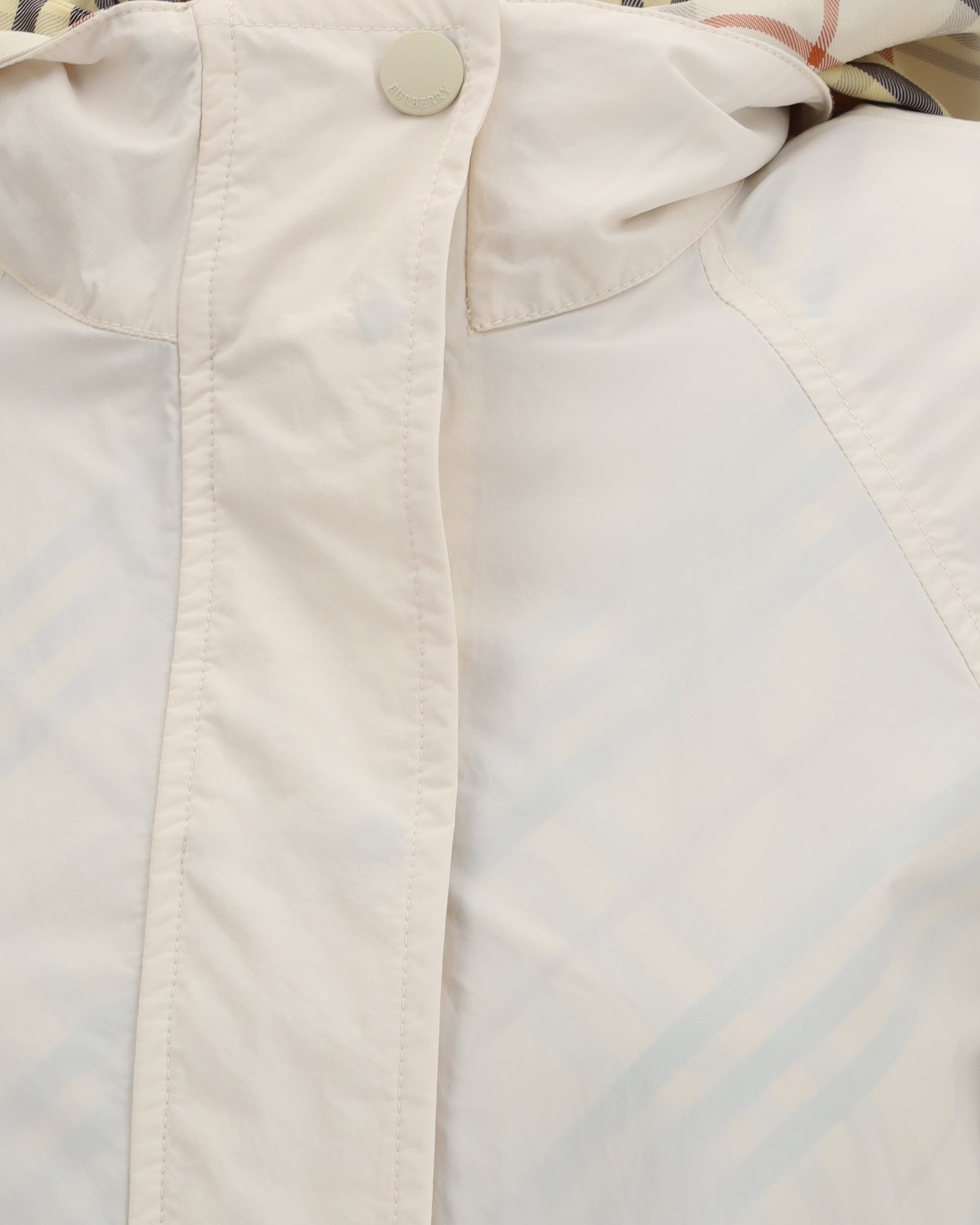 Giacca con cappuccio reversibile Check Burberry