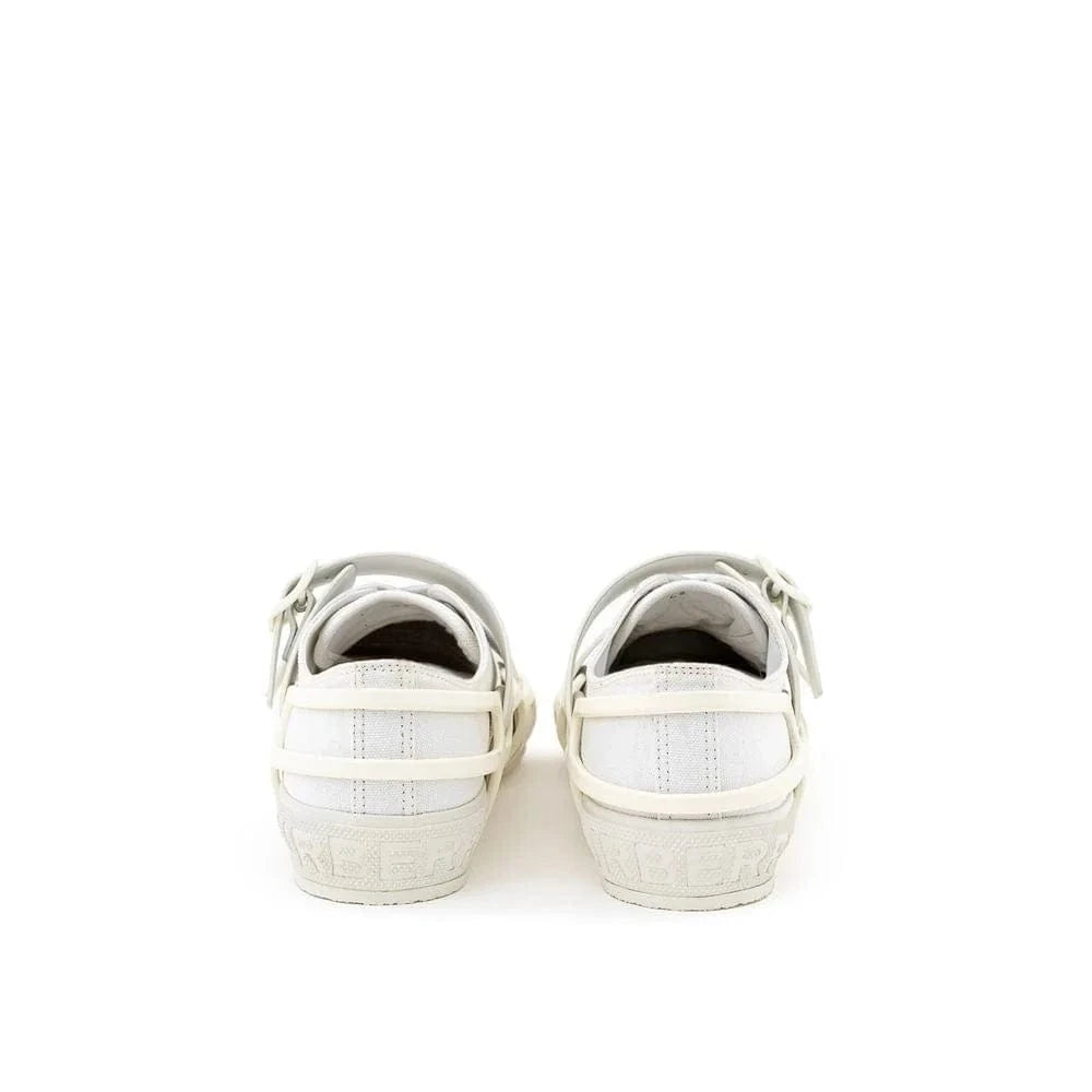 Burberry sneakers met gegraveerd logo en rubberen details